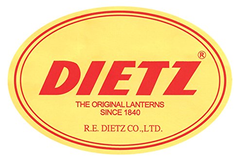 Dietz Junior Oil Burning Lantern Model 69878, Steel, Red with Gold Color