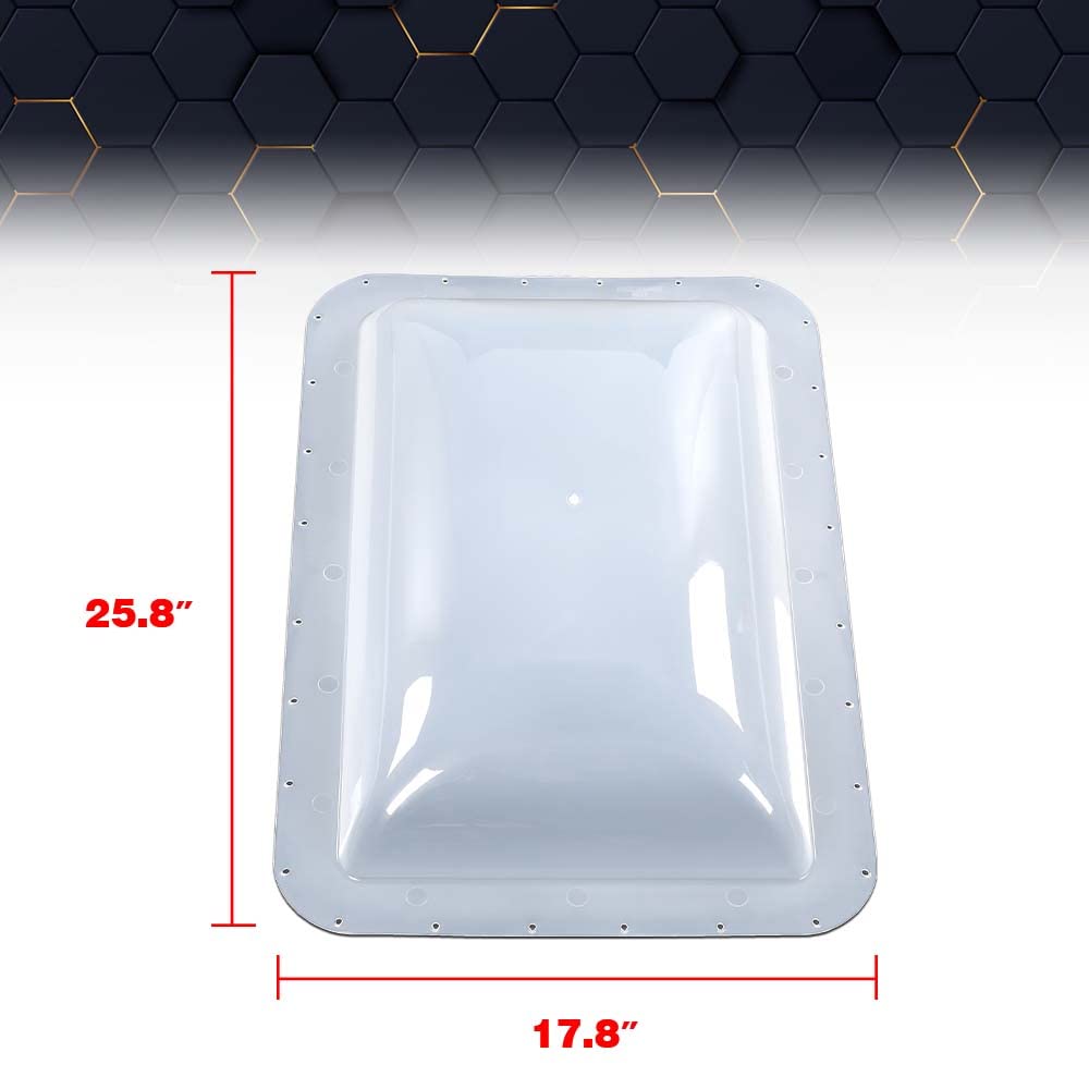 PIT66 Skylight Cover Semi-Transparent Plastic 17.5in X 26.75in Transparent