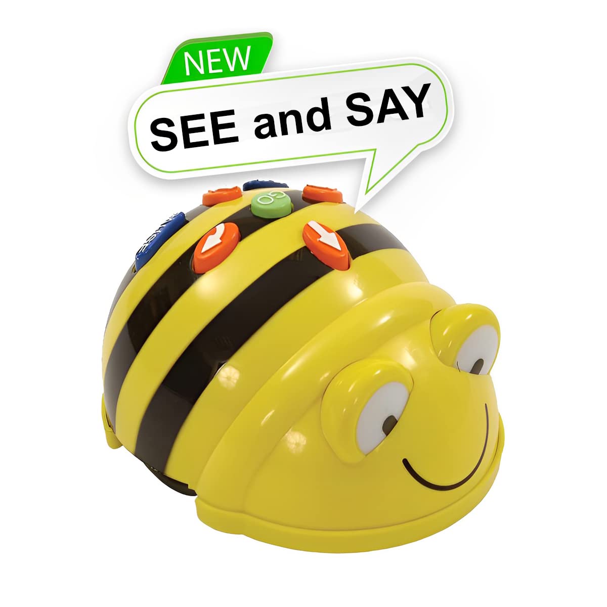Coding Robot Class Pack - 6 Bee-Bot See & Say Programmable Floor Robots with Voice Recording & 6-Bay Docking Station, STEM Robotics Kit for Kids, Preschool, Kindergarten & Classroom