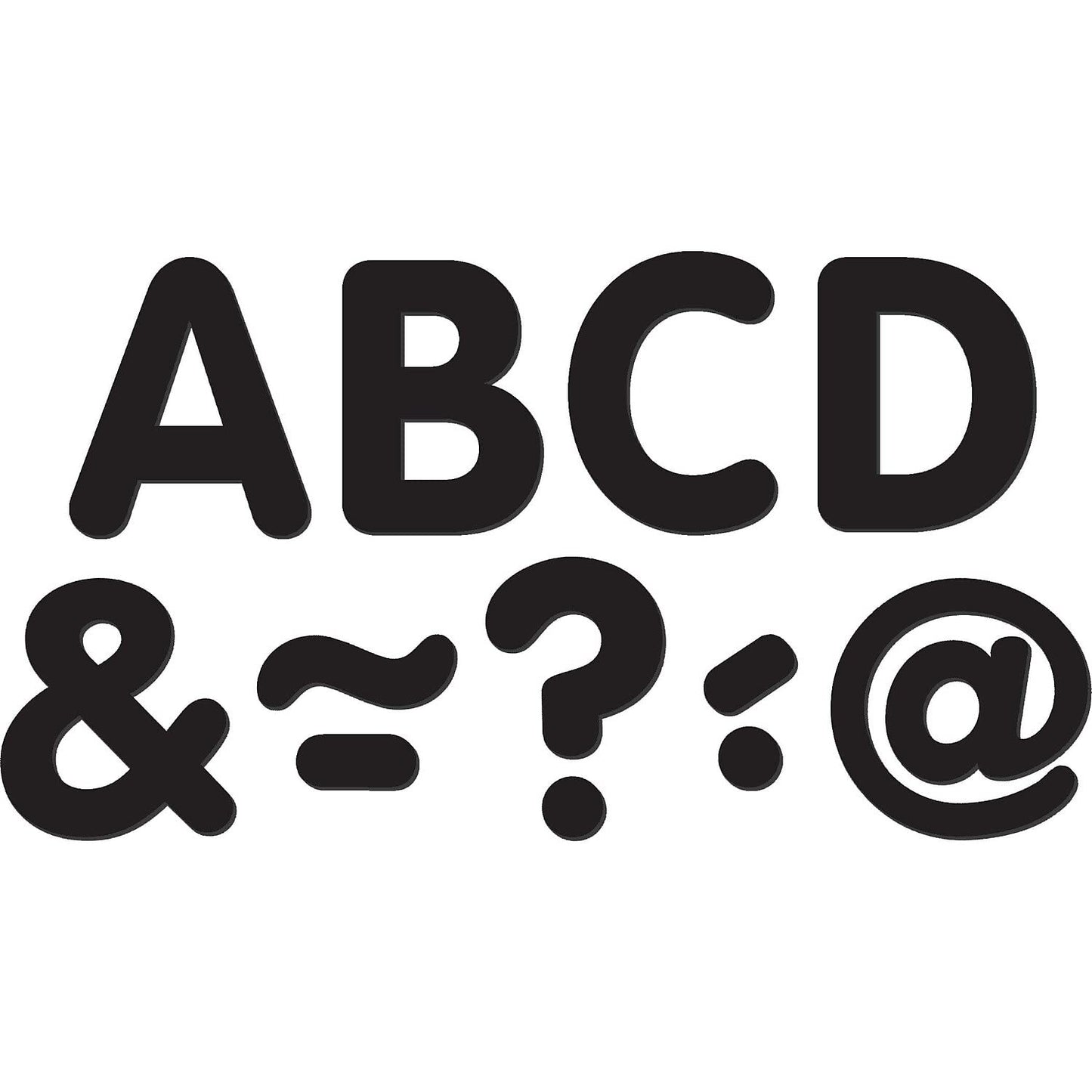 Black Classic 2" Magnetic Letters (TCR77188)