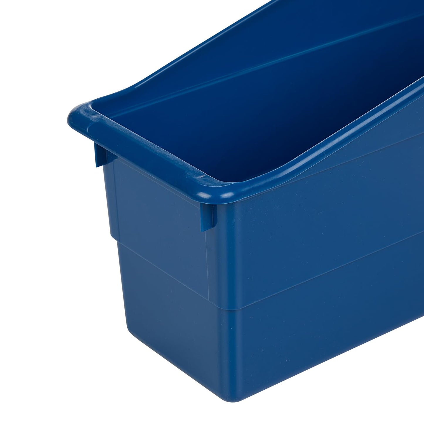 Really Good Stuff Durable Book and Binder Holder - Single Bin, Navy, 5.5" x 12.5" x 7.5", Classroom Organization, Storage Solution, Sturdy and Versatile