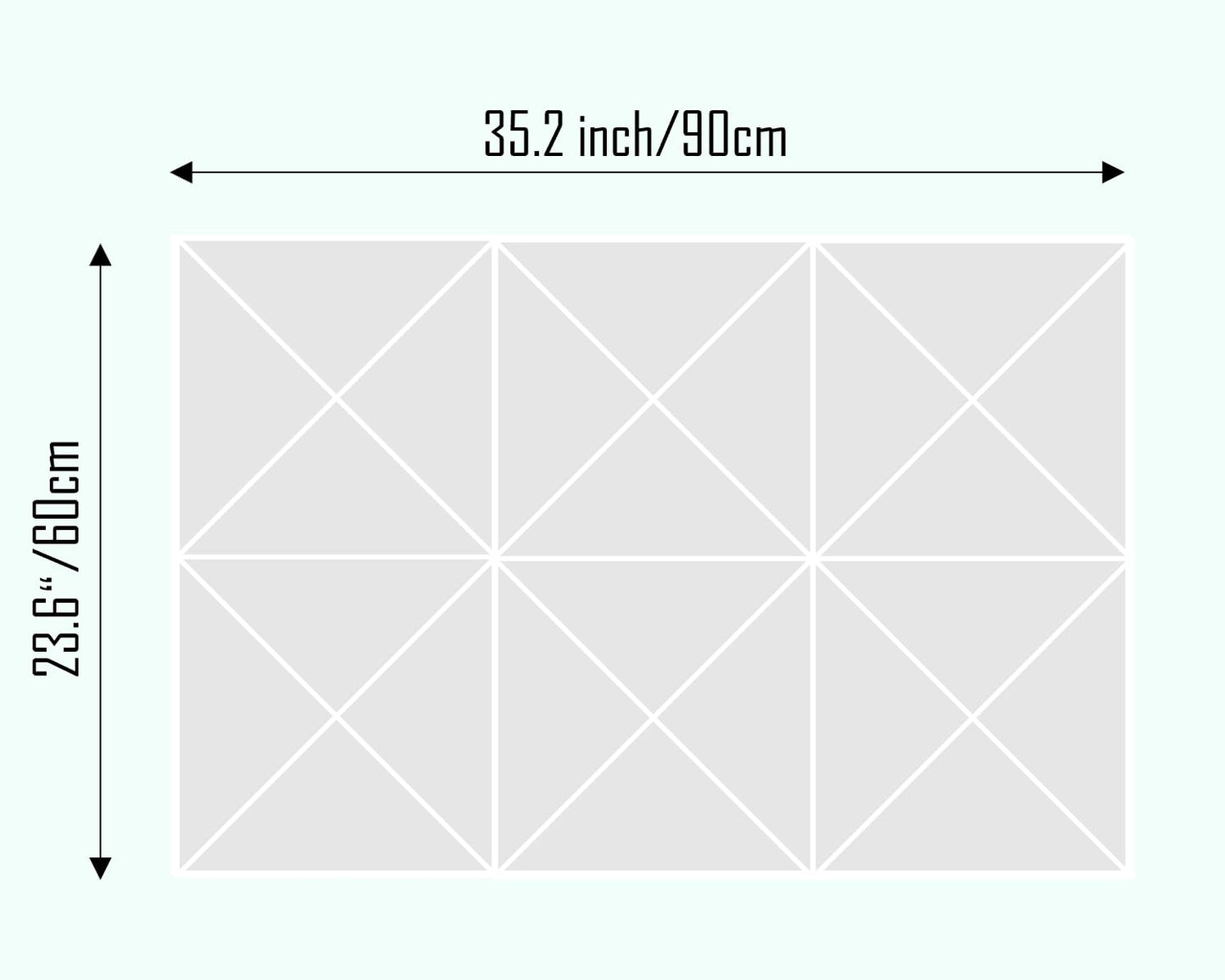 DECORITA Cork Board 24 x36 Alternative - 6 Pack Felt Wall Tiles with Safe Removable Adhesive Tabs, Cork Boards for Walls Cork Board for Home Office Pin Board Tack Board - Black