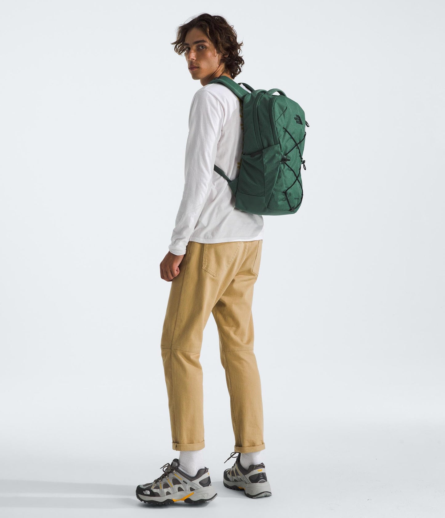 The North Face Jester Everyday Laptop Backpack - Commuter Daypack, Water Repellent, Laptop Sleeve, Duck Green Dark Heather/TNF Black, One Size