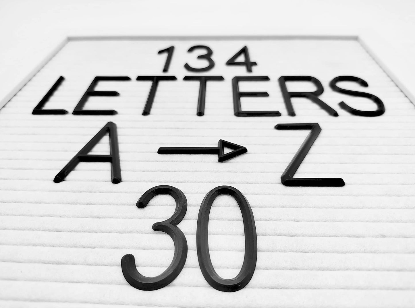 G GAMIT Felt Letter Board Letters Set - Pre-cut 227pcs 2 inch Tall Black Letters (No Board Included)