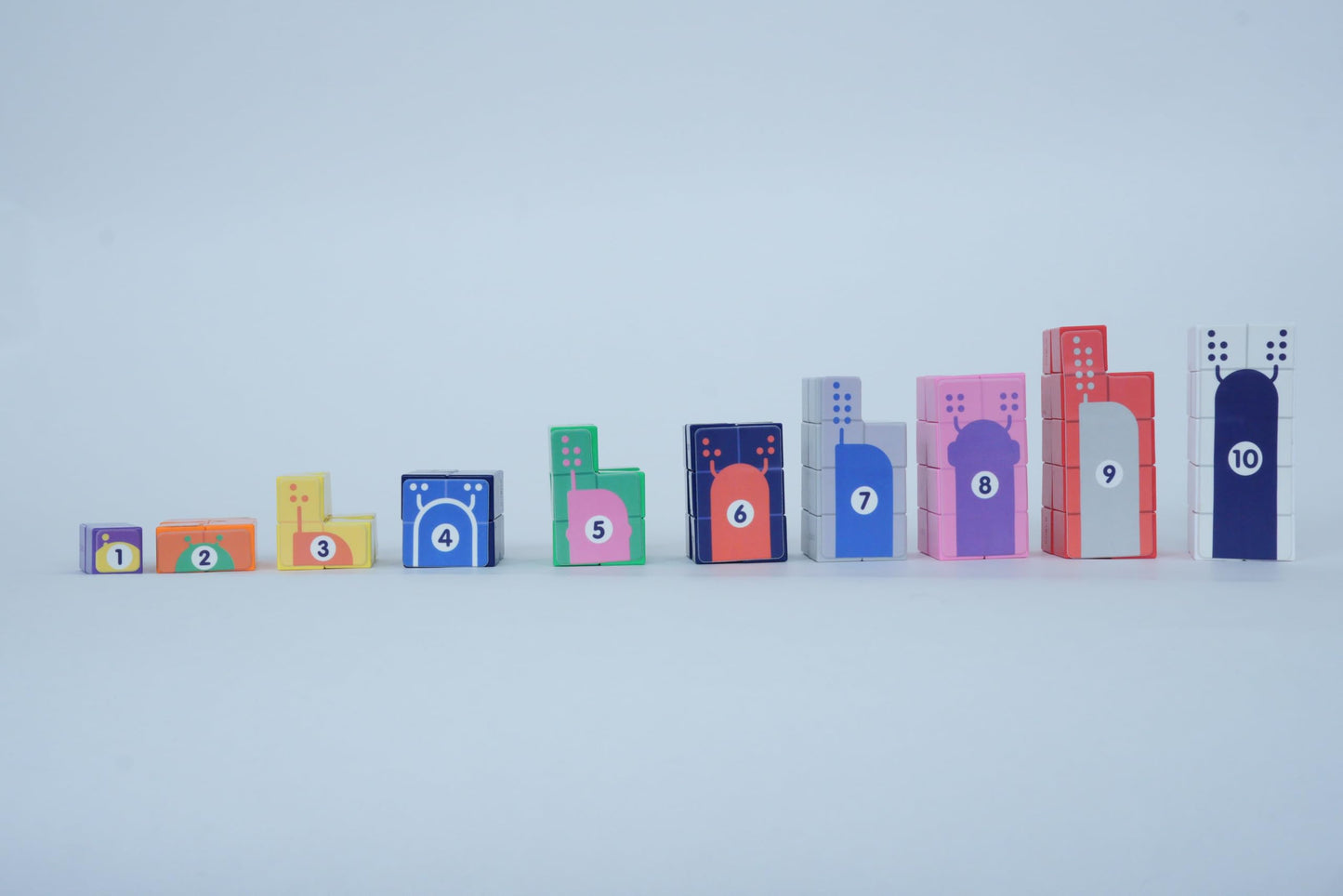 CUBLO Moniz 100 PCS Magnetic Cube Blocks in 10 Colors with Counting & Character Cards | Count, Learn & Build | STEM Educational Building Toy for Kids Ages 3+