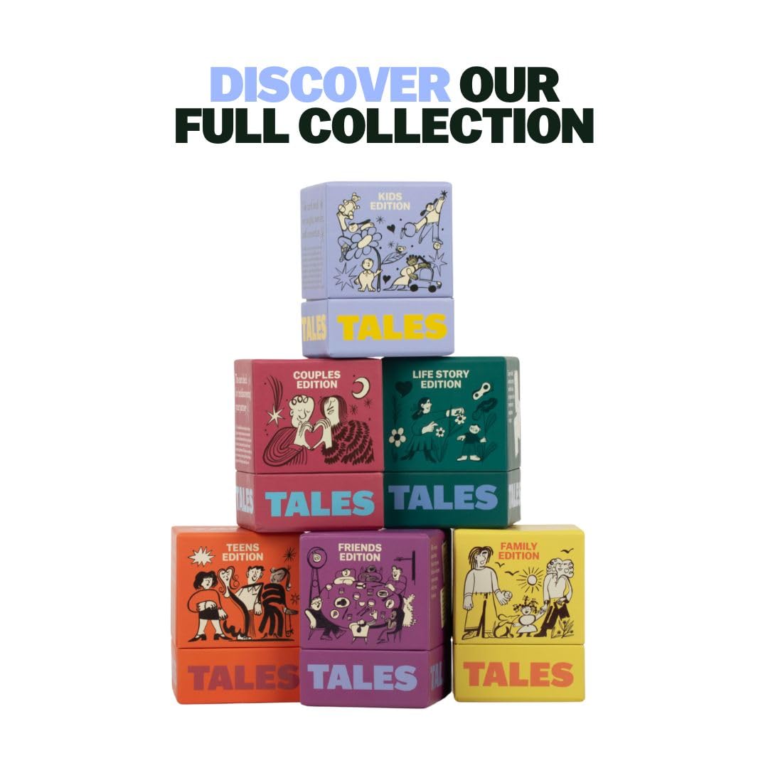 TALES 150 Conversation Cards, Friends Edition, Fun Friend Games for Adults, Teens, Kids, Perfect for Parties, Game Nights, Gifts & Gatherings, Conversations with Friends, Meaningful Connections