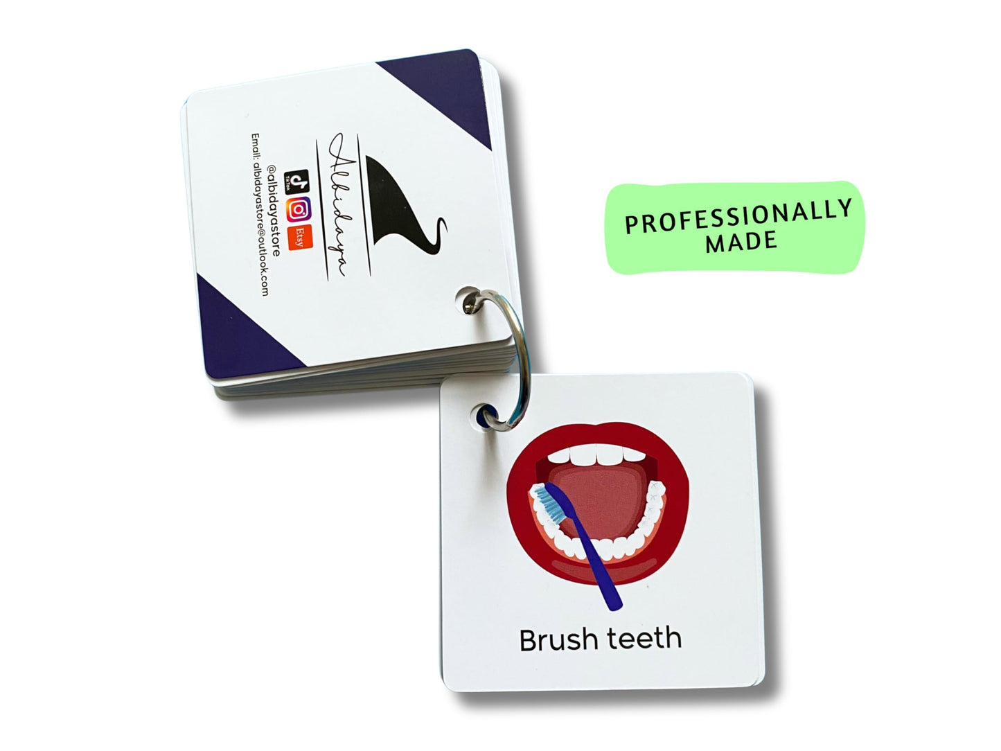 Plastic Communication Cards, 60 Basic Communication, Special Needs, Autism, Toddler, Hospital Cards, Non Verbal Speech Therapy, Senior