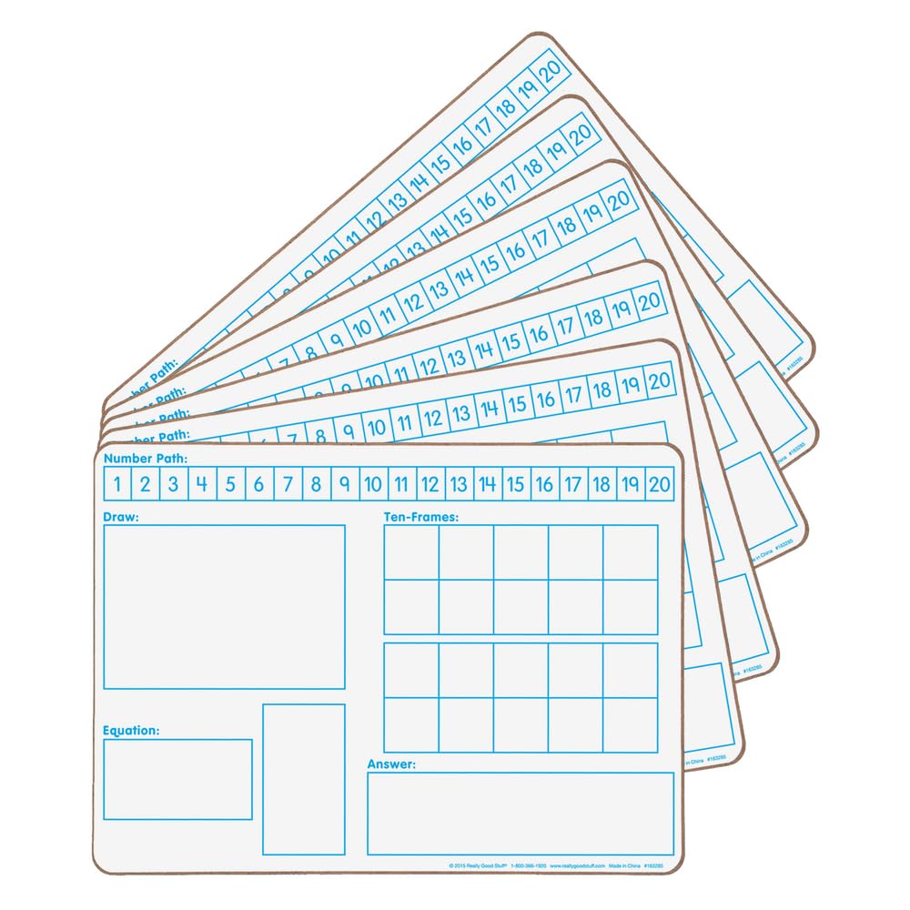 Solving Problems Two-Sided Dry Erase Boards Set