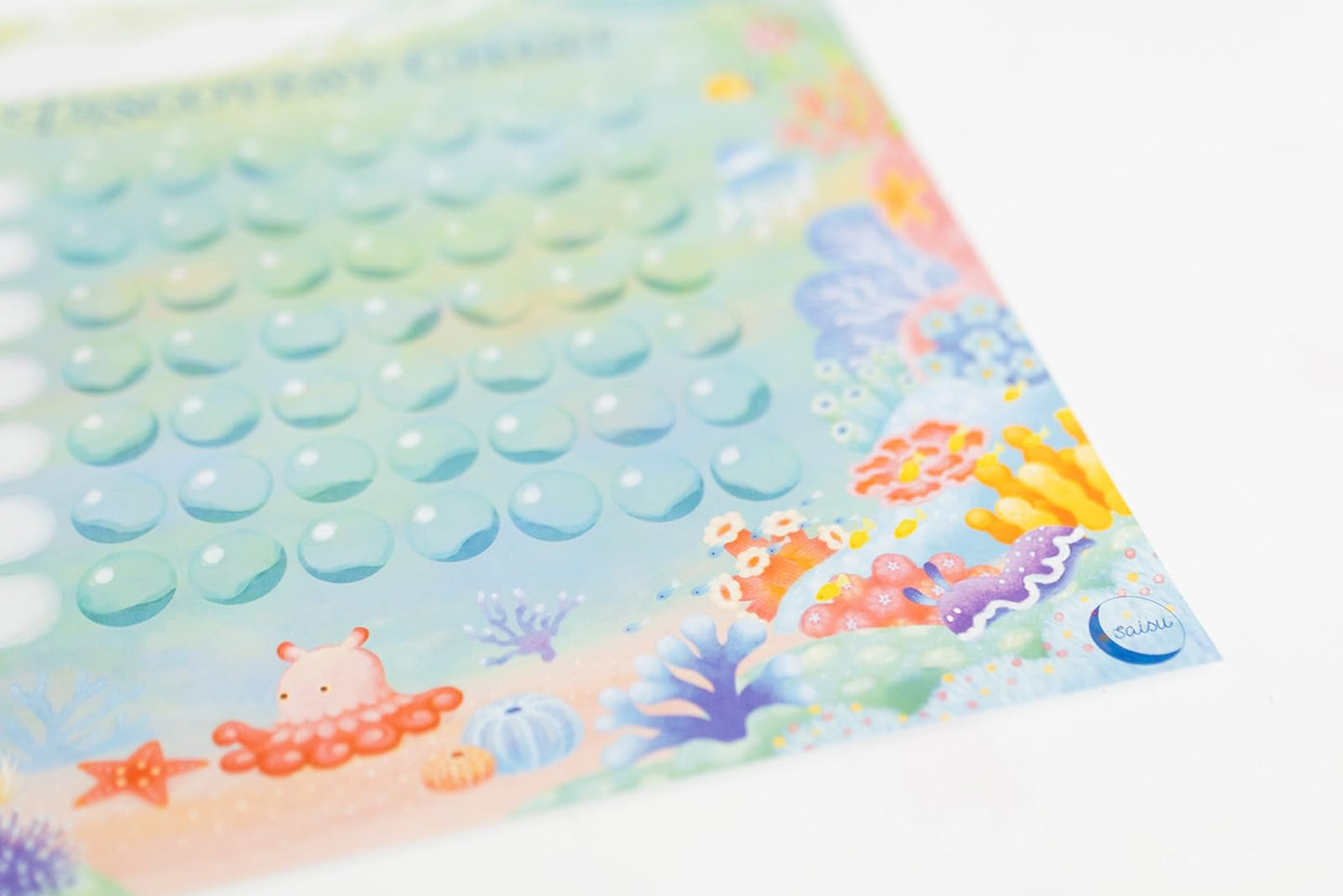 Kids Chore & Routine Reward Chart Set – 3 Ocean-Themed 7-Day Charts with 147 Stickers – Gentle Behavior & Goal Tracker by Saisu – Ages 3+
