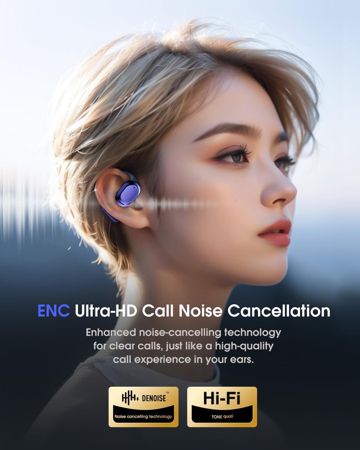 AI Translator Earbuds Wireless Bluetooth - 164 Languages Translation with No Subscription Required, Audio and Video Calls Real Time Interpreter Translating Headphones for Business, Travel, Learning