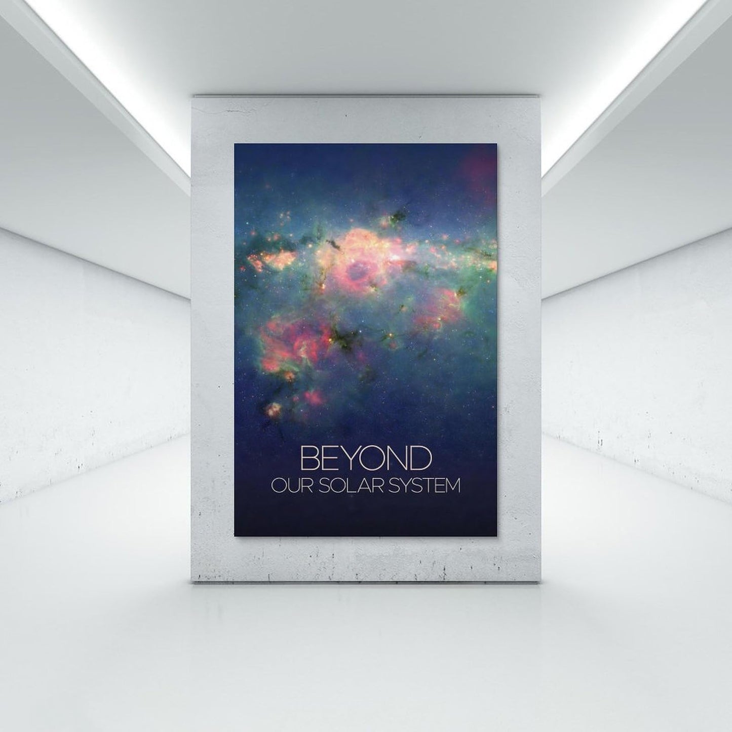 Galaxy Canvas Wall Art 16x24 Inch Unframed – Nebula Star Cluster Astronomy Poster Print Beyond Solar System, Space Decor for Classroom, Kids Room, Office, STEM Science Gift