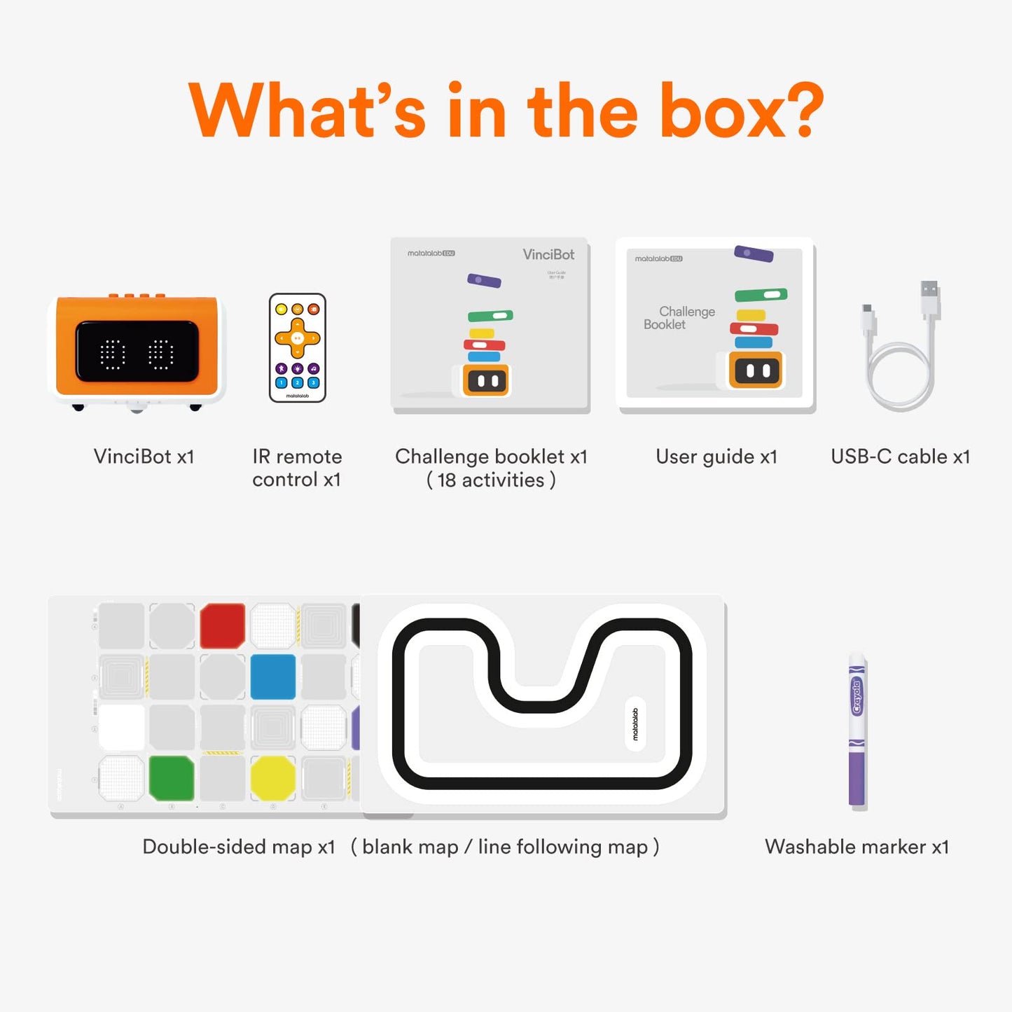 MatataStudio VinciBot STEM Robotics for Kids Ages 8-12, Scratch&Python Programmable Robot with AI Function for Teens School Grade 3-7, Educational Coding Robot Kit for Boys & Girls, Ages 8+