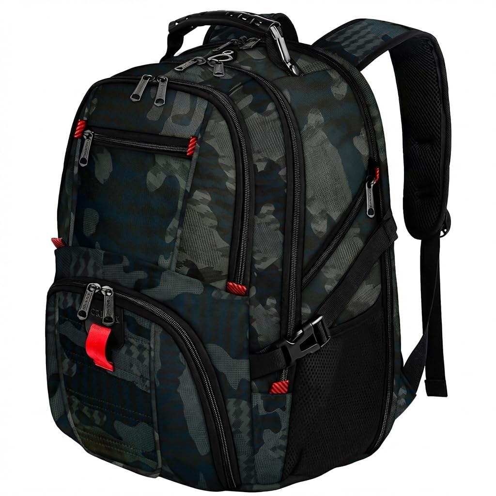 YOREPEK Large Backpack for Men, Extra Large Laptop Backpacks for Men Women, Water Resistant Travel Backpack Airline Approved Business Work Bag Fits 17 Inch Computer, Black