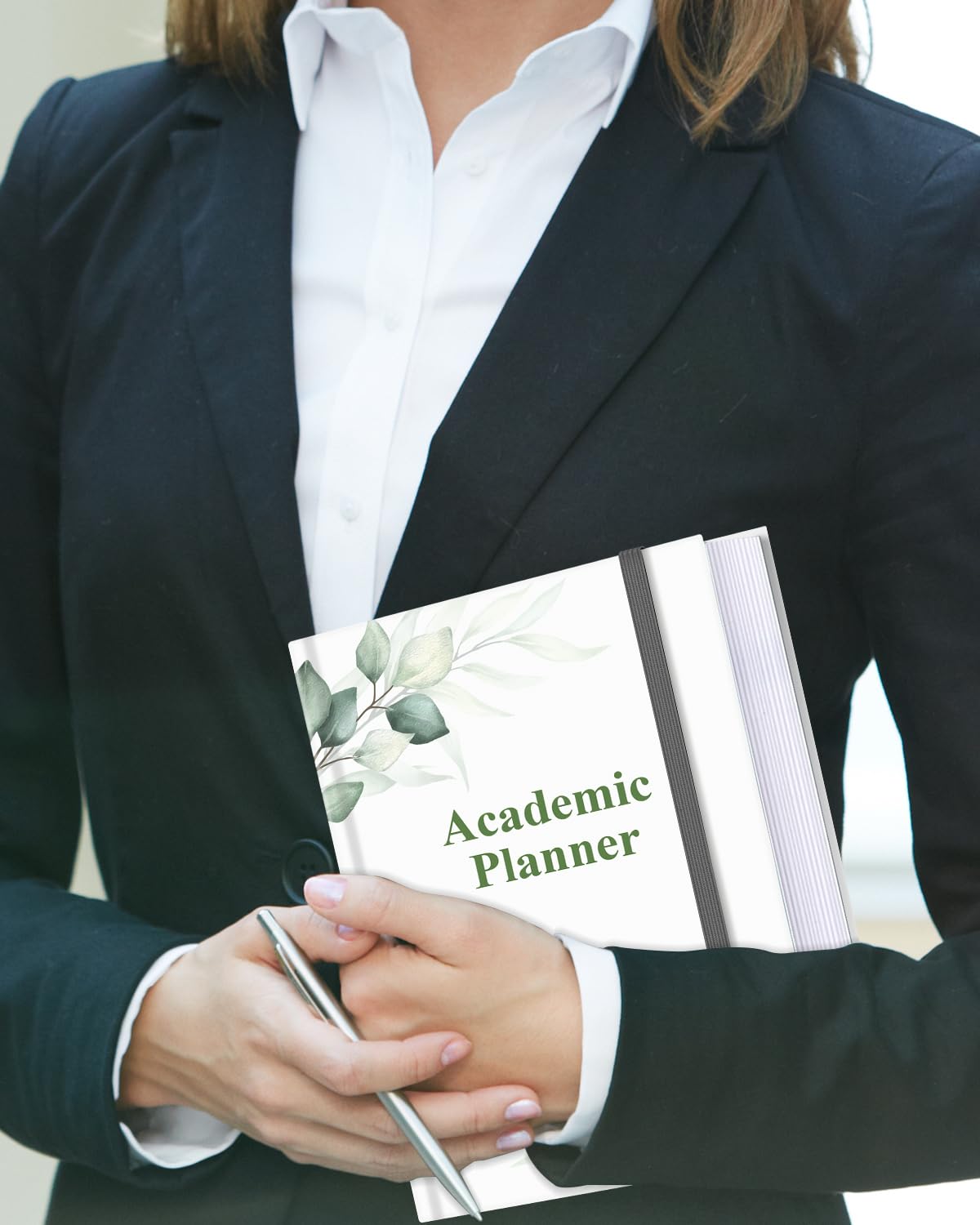 Academic Planner for 2026-2027 or Anytime – 5.8" x 8.5" Undated Weekly Student Planner For Homeschool, High School, College & Nursing Students, 200 Pages, Green Leaf