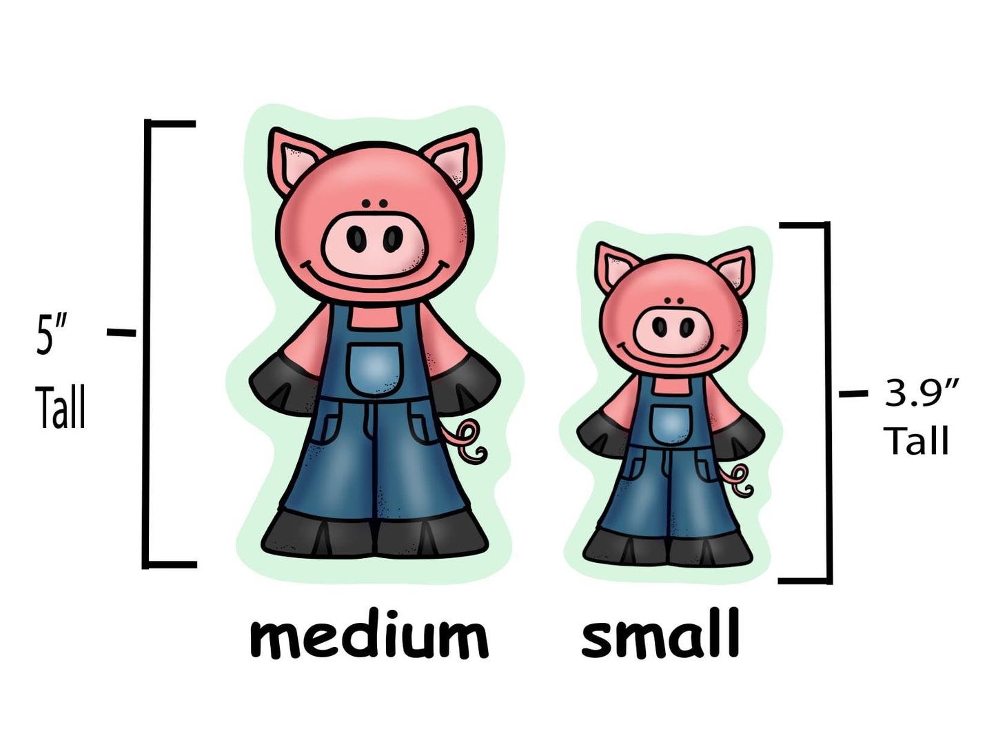 Three Little Pigs Story Set Flannel Felt Board Figures 14 Pieces PRECUT Plus Activity Pages Preschool Made in USA of Domestic Felt & Imported Ink(Medium)