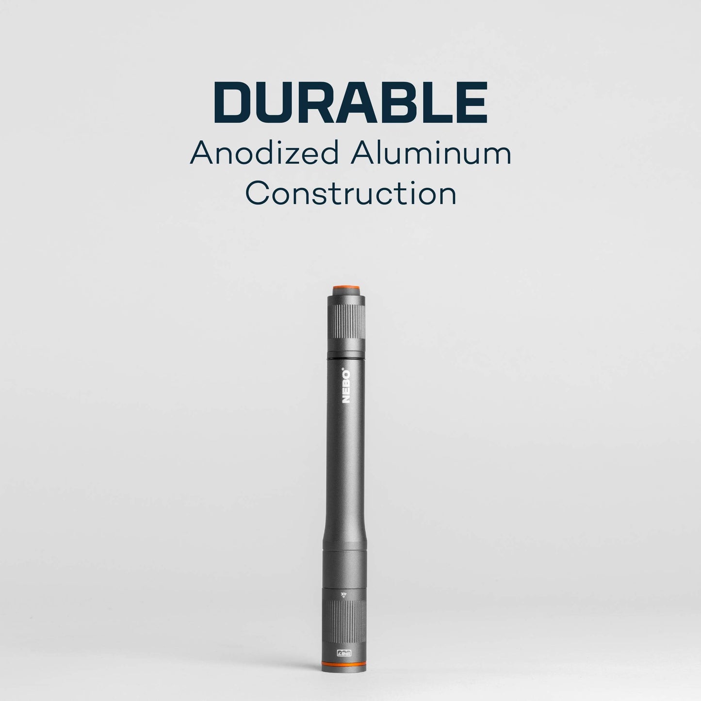 NEBO Columbo LED Pen Light Flashlight, 150 Lumen, Black, Model NEB-POC-0007, Powered by 2 AAA Batteries, One Size