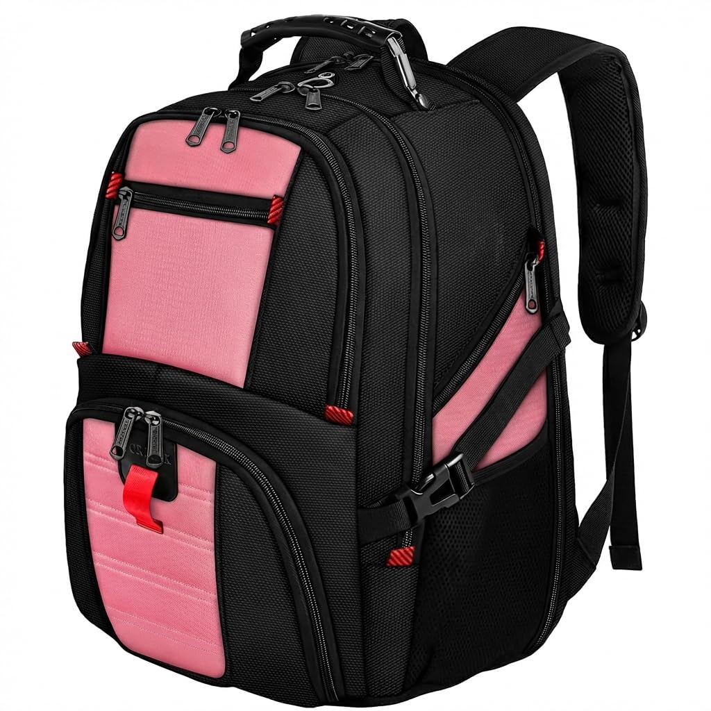 YOREPEK Large Backpack for Men, Extra Large Laptop Backpacks for Men Women, Water Resistant Travel Backpack Airline Approved Business Work Bag Fits 17 Inch Computer, Black