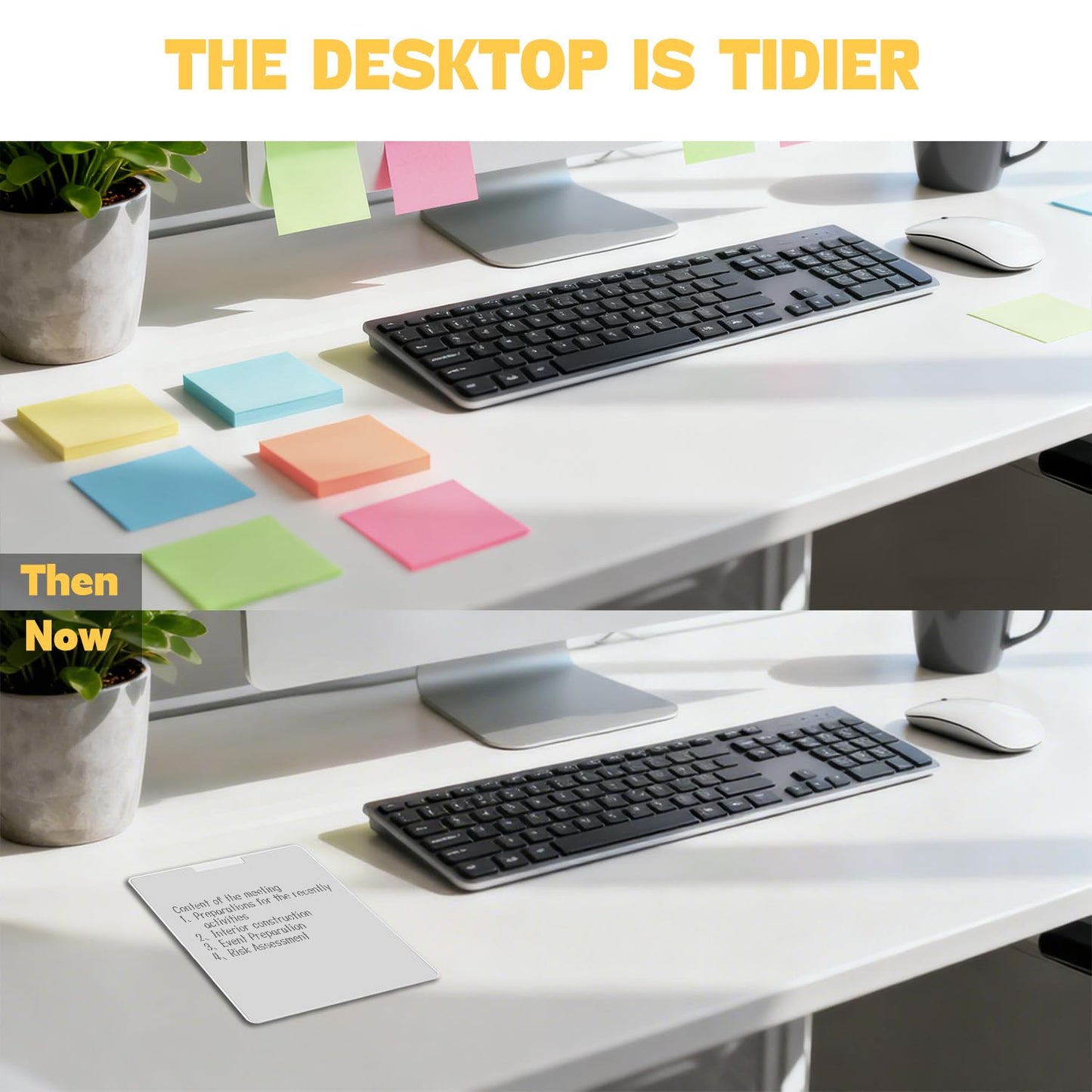 Portable Note Pad with Magnetic Pen & Eraser for Office Desk, Home, & School - Eco-Friendly Paperless Solution for Students Classroom Teacher Supplies