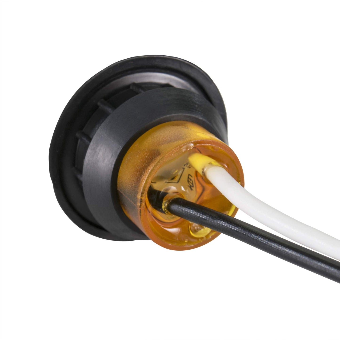 LONG HAUL Amber LED Clearance Marker project piece Lights, Black Trim, 5 3/4in, 20 Pack, Acrylonitrile Butadiene Styrene