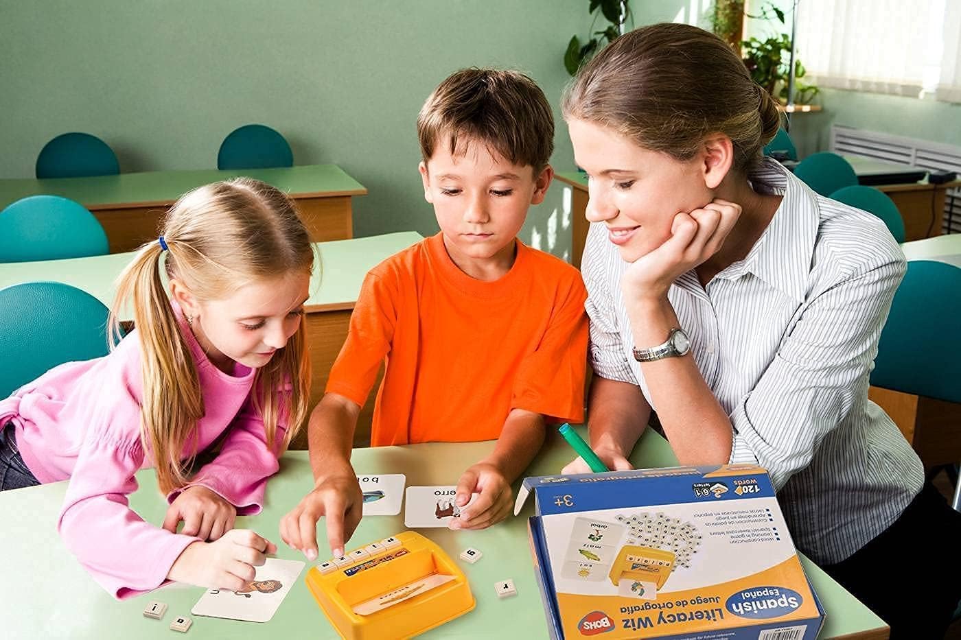BOHS Spanish Literacy Wiz Fun Game - Espanol Lower Case 60 Flash Cards - Preschool Language Learning Educational Toys-Pack of 6