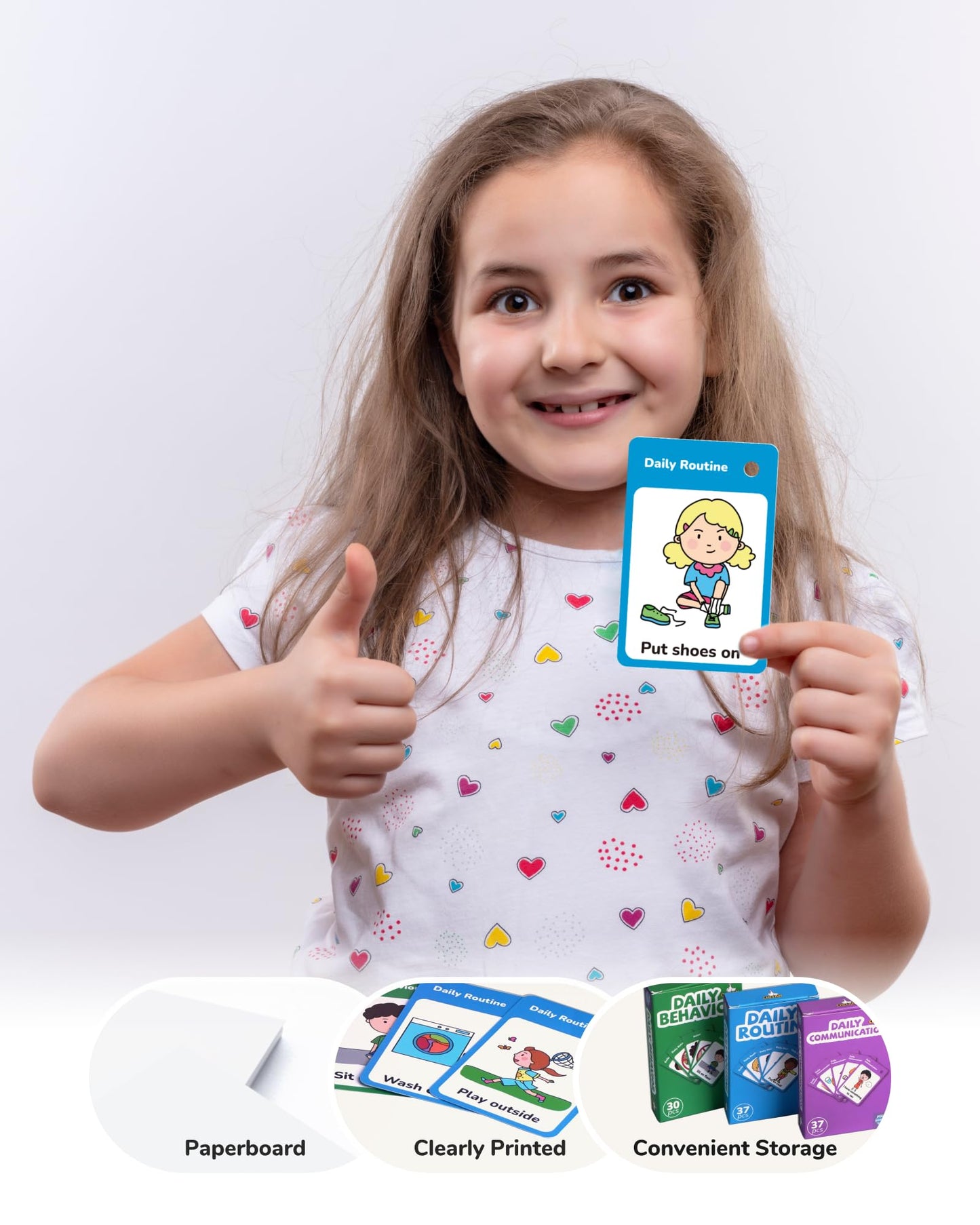 CHEFAN 110 PCS Autism Communication Cards for Speech Delay, Special Needs Visual Aid Language Learning Cue Cards Special Ed Feelings Emotions Flash Cards for Autism Communication