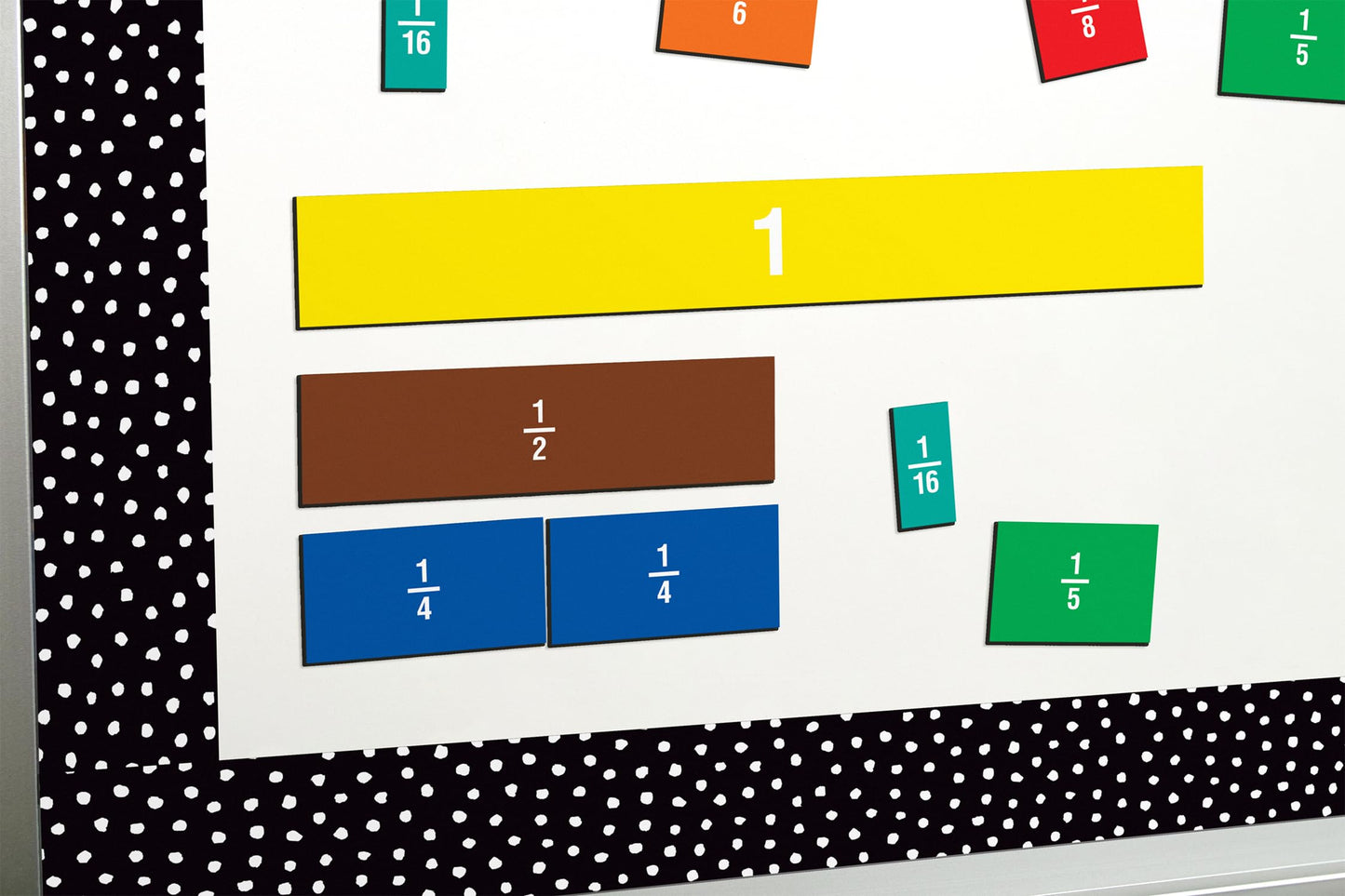 Teacher Created Resources Fraction Tiles Magnetic Accents (77245)