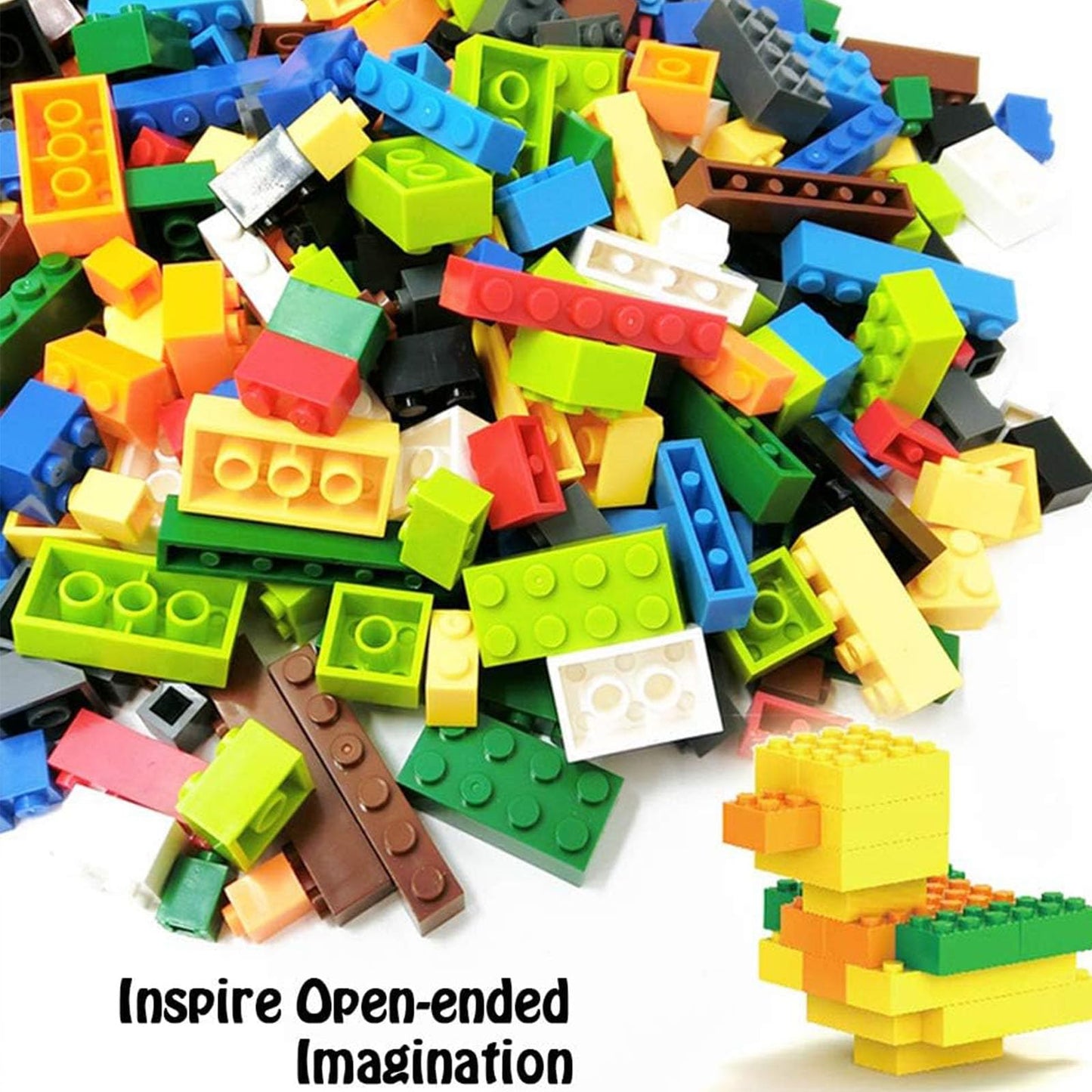 3 otters 1000 PCS Building Blocks, Building Toys for Kids Classic Construction Toy Set, Creative Compatible with Major Brands Holiday Classroom Gifts for Boys and Girls