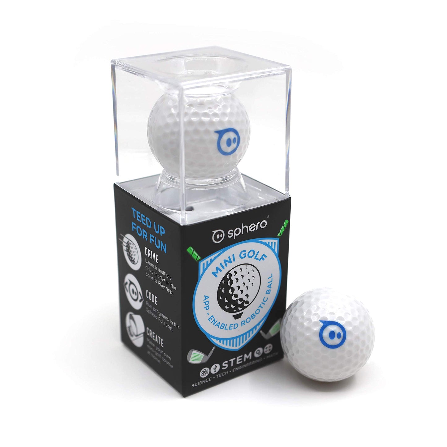 Sphero Mini Golf (White) - Coding Robot Ball - Educational Coding and Gaming for Kids and Teens - Bluetooth Connectivity - Interactive and Fun Learning Experience for Ages 8+