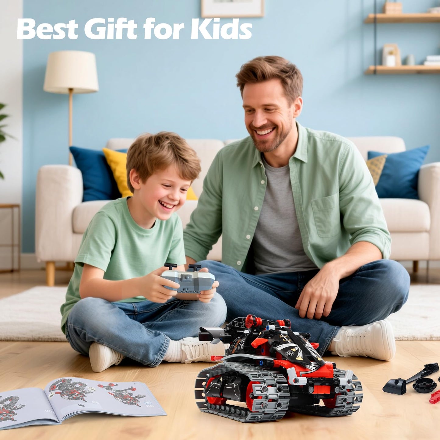 QPOU 3 in 1 Robot Building Kits - STEM Toys for Kids 6 7 8 9 10 11 12+ Year Old, Birthday Gifts for Boys, Remote APP Control Coding Projects, Science DIY Robotics Kit