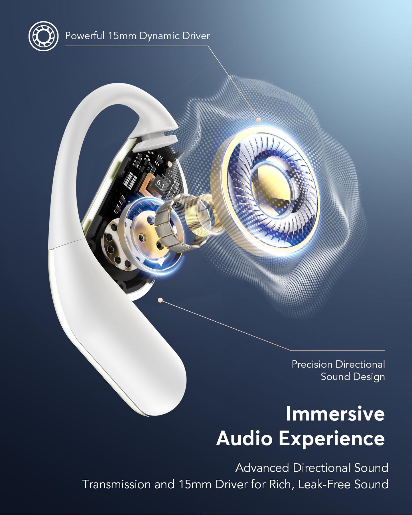 Paekole H5 AI Translation Earbuds: Real-Time 2-Way Language Translator Device (198+ Languages) for Face-to-Face & Travel, Bluetooth Headphones, Audifonos Traductores - Rust & White