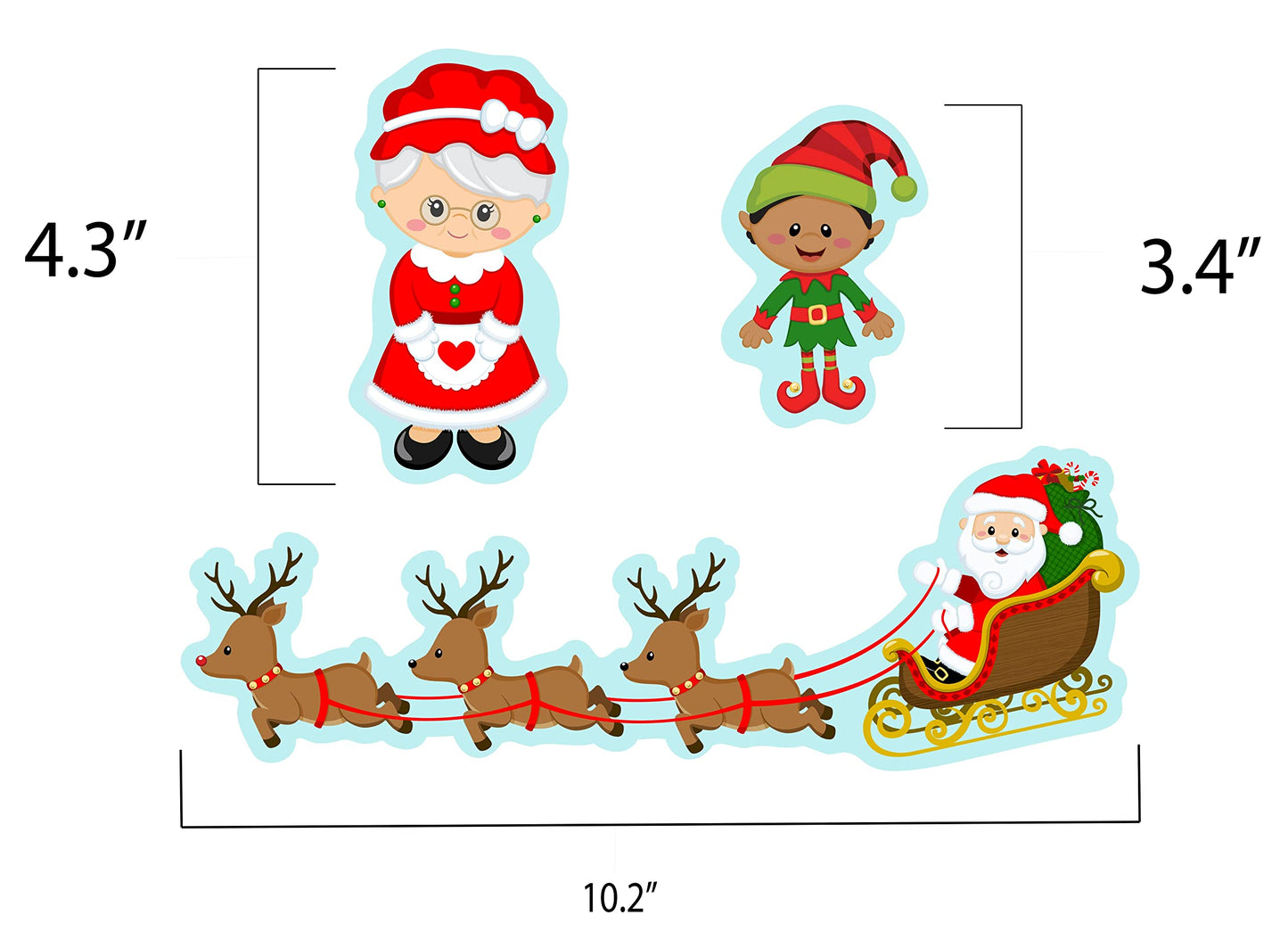 Christmas Time Fun Felt Figures for Flannel Board Stories 50 Pieces