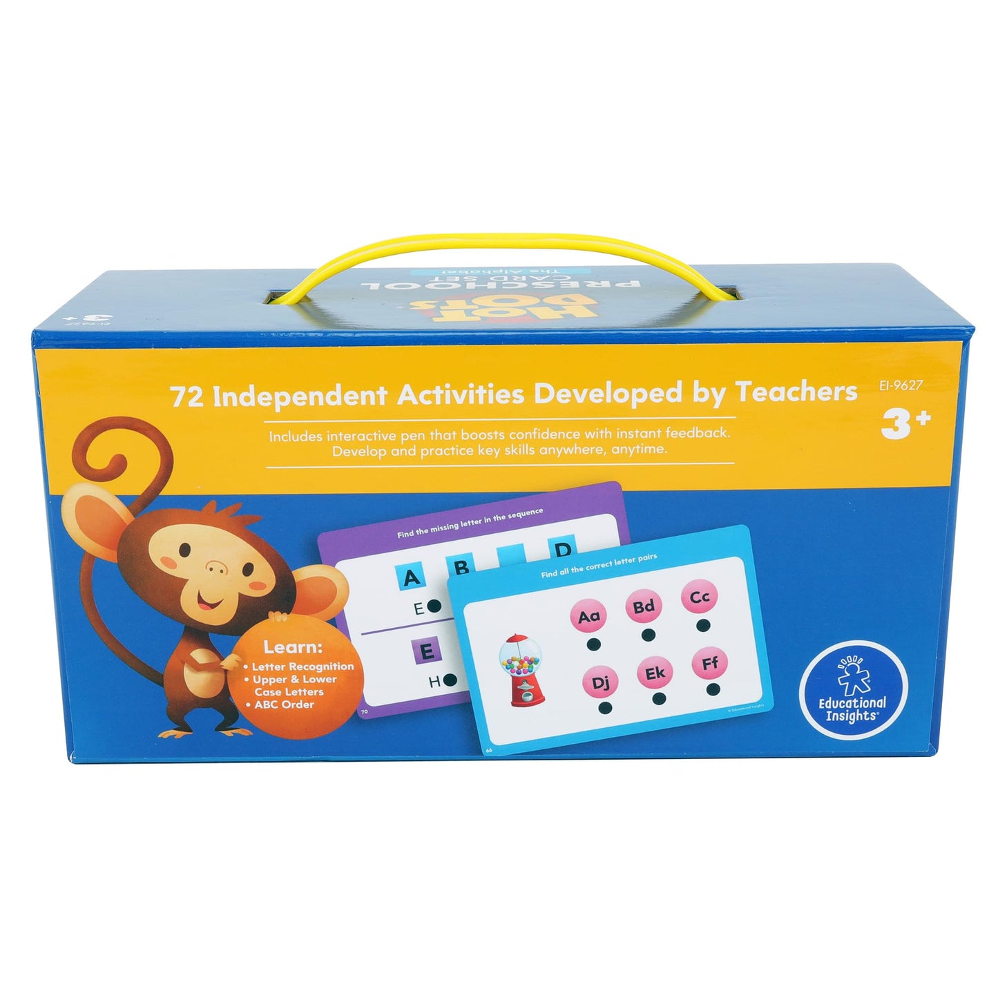 Educational Insights Hot Dots Alphabet Set with 72 Activities, Learn to Read Preschool Set with Interactive Pen, Ages 3+