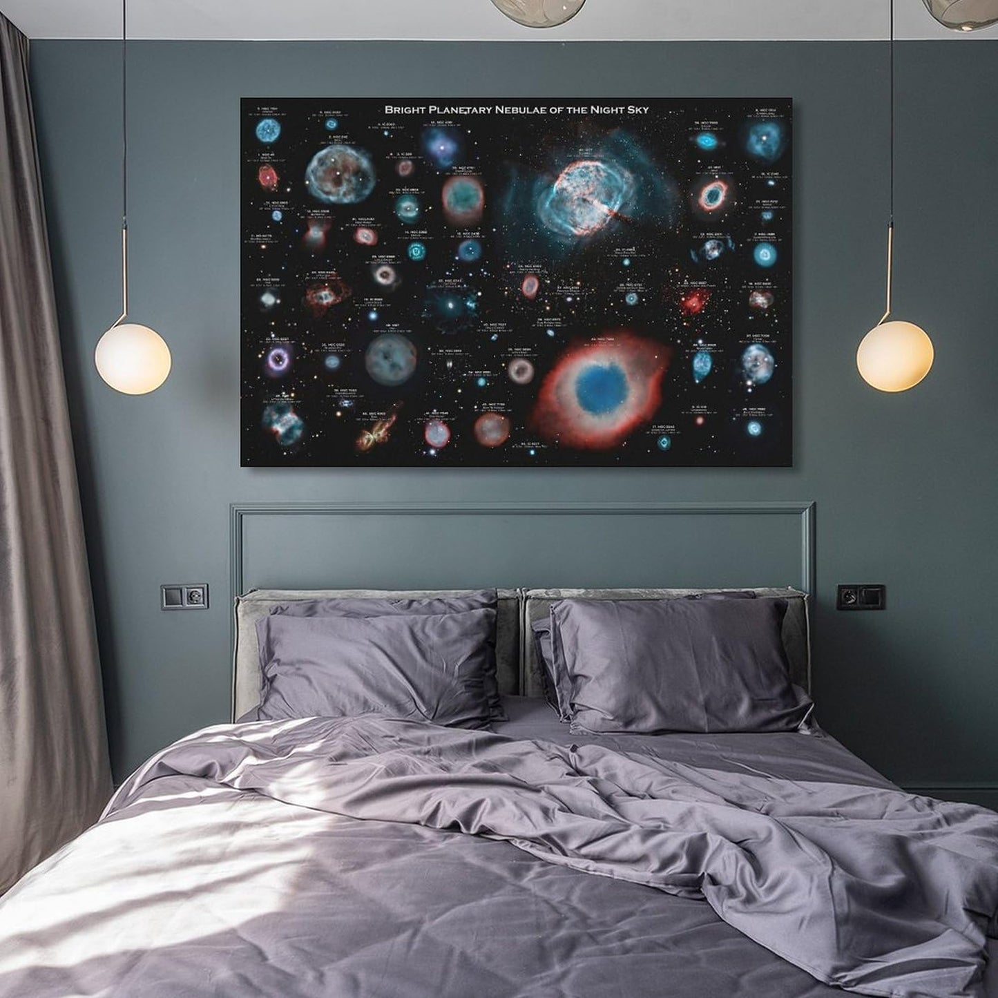 YLJAPOS Planetary Nebulae Galaxy Solar System Poster Astronomy Outer Space Canvas Wall Art Aesthetic Decorative Painting Living Roomstylestyle 12x18inch(30x45cm)