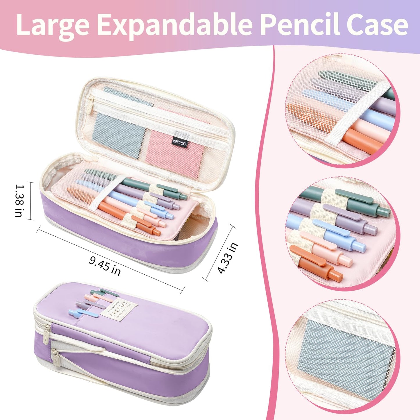 KOPKOFT Bible Study Supplies, Bible Journaling Kit for Women with Journal, Pen Case, Tabs, Highlighters and Pens, Bible Accessories Set for Women Students Beginner, Christian Gifts (Purple)