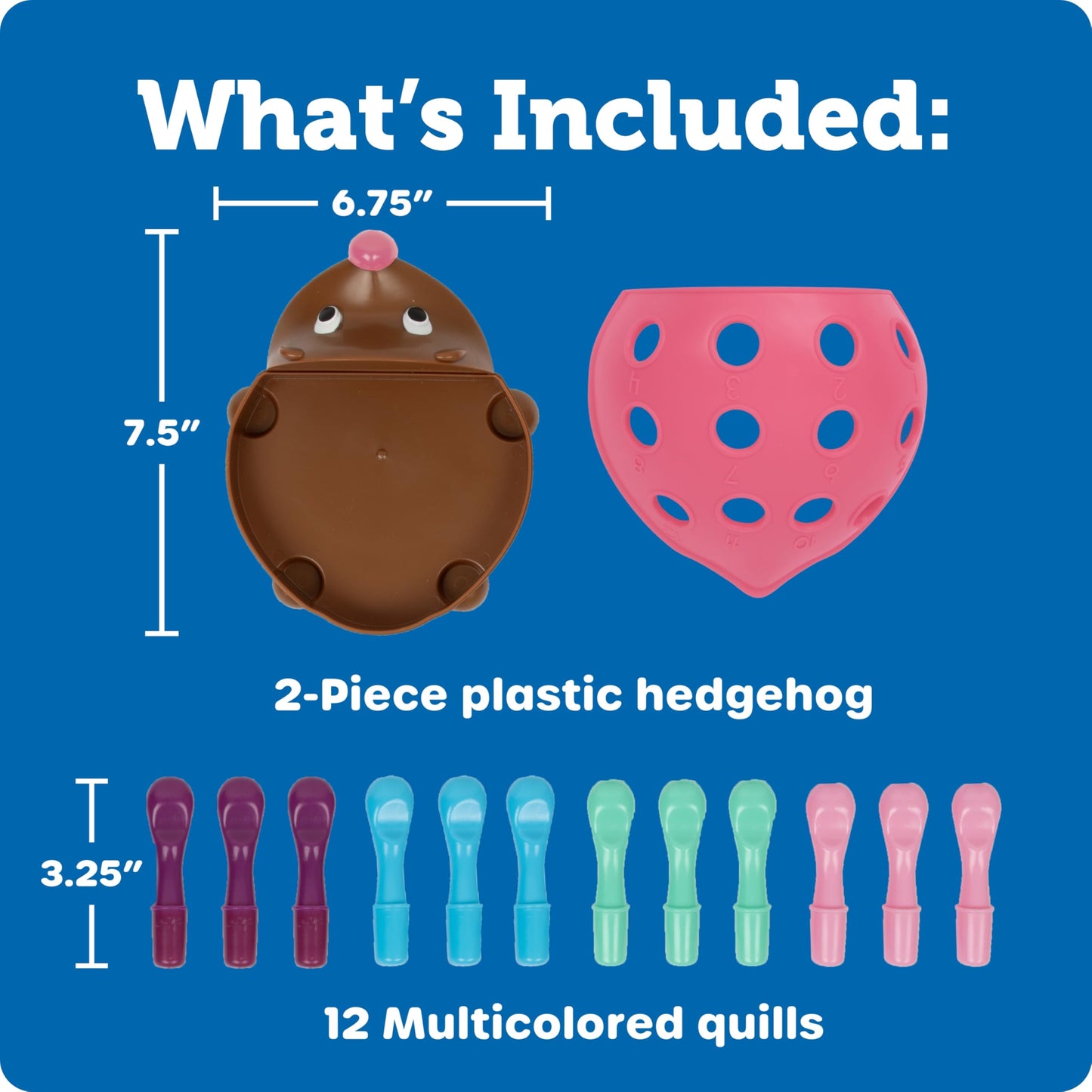 Learning Resources Spike The Fine Motor Hedgehog Pink - Toddler Montessori Toys, Stacking Shape, Gifts For Boys and Girls, Pattern Sensory Bin, Sorting Activities, Educational Games, Kindergarten