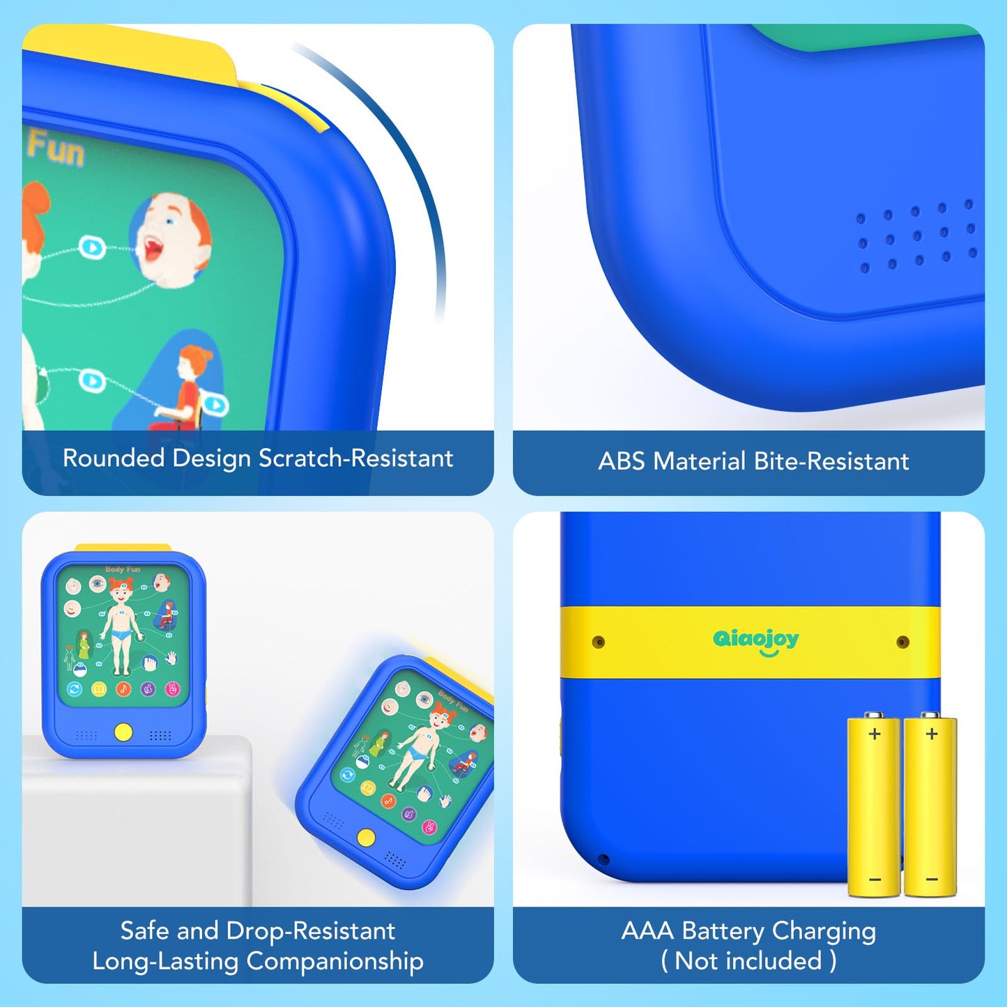 Kids Learning Tablet Educational Learning Pad for Toddlers 2-5 to Learn Alphabets, Numbers, Foods, Time, Music, Talking Cards for Toddlers,Educational Toy Kids Gifts