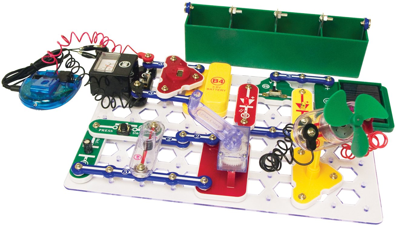 Snap Circuits Green Alternative Energy Electronics Exploration Kit | Over 125 STEM Projects | Full Color Project Manual | 40 Parts | STEM Educational Toys for Kids 8+