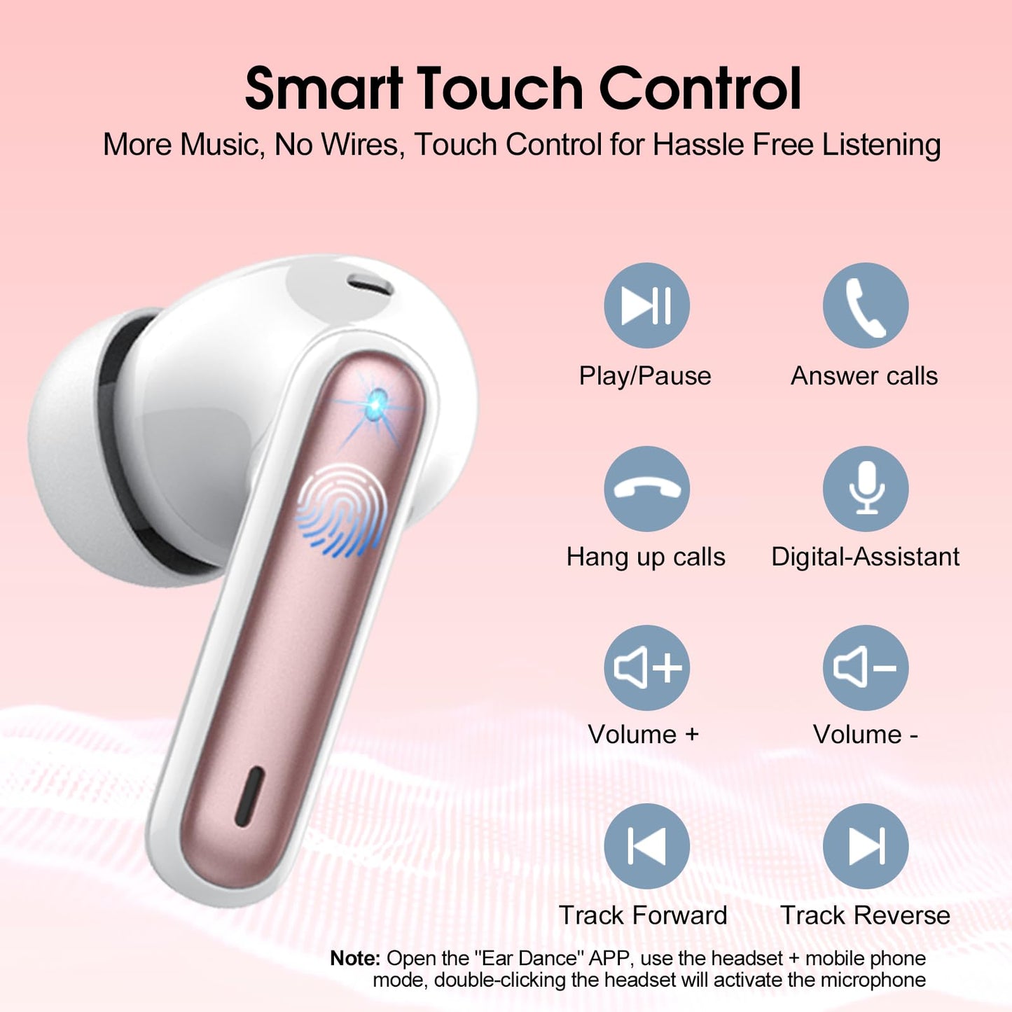 Csasan Ai Translation Earbuds Real Time,3-in-1 Buletooth 5.3 Translator Earbuds with 6 Translation Modes/164 Languages,No Subscription Required Translatior Headphones, Rose