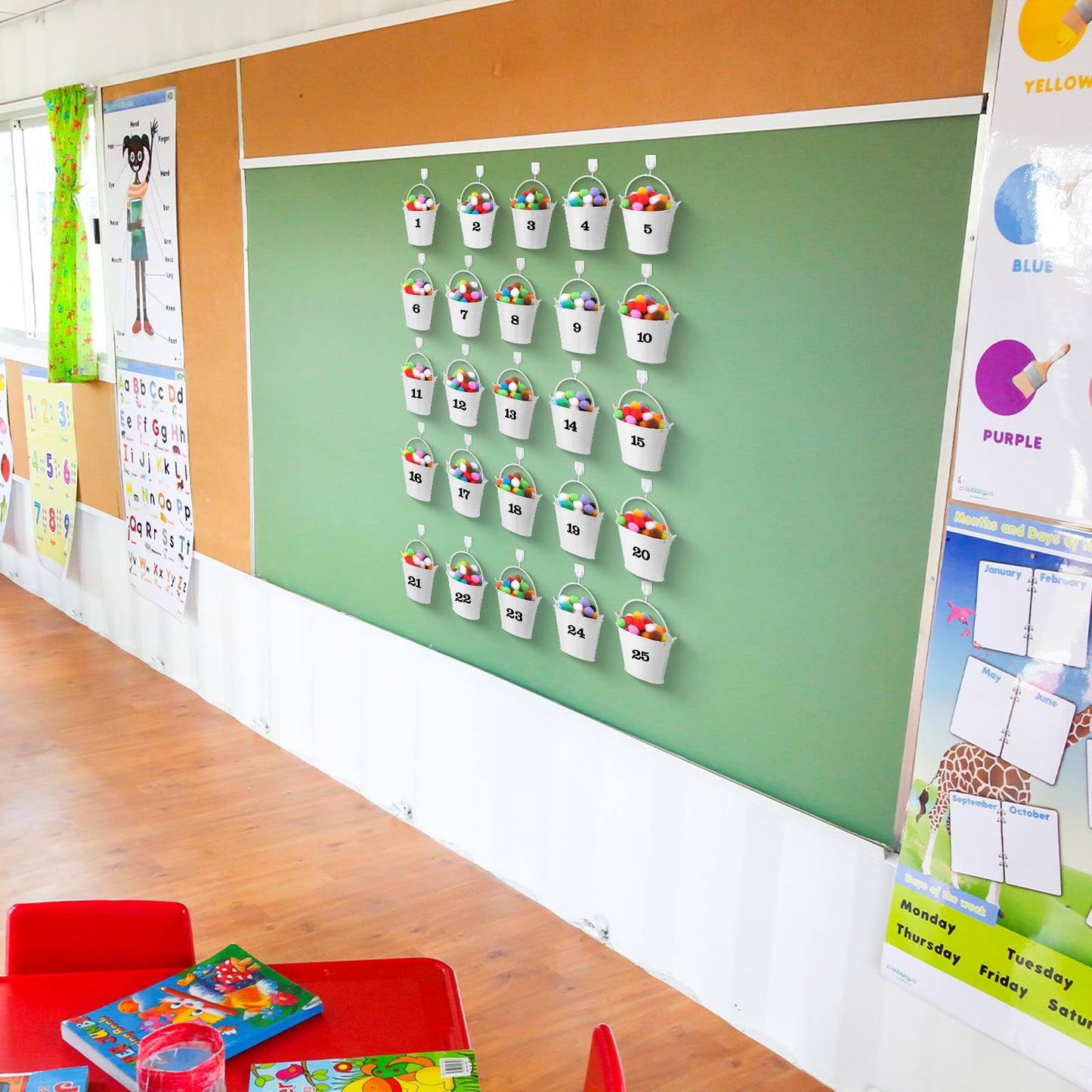 JellyArch Classroom Management Tools have You Filled a Bucket Today bucket Filler Activities Positive Behavior Reward Jars Teacher Essentials Preschool Elementary Classroom Must Haves(White)