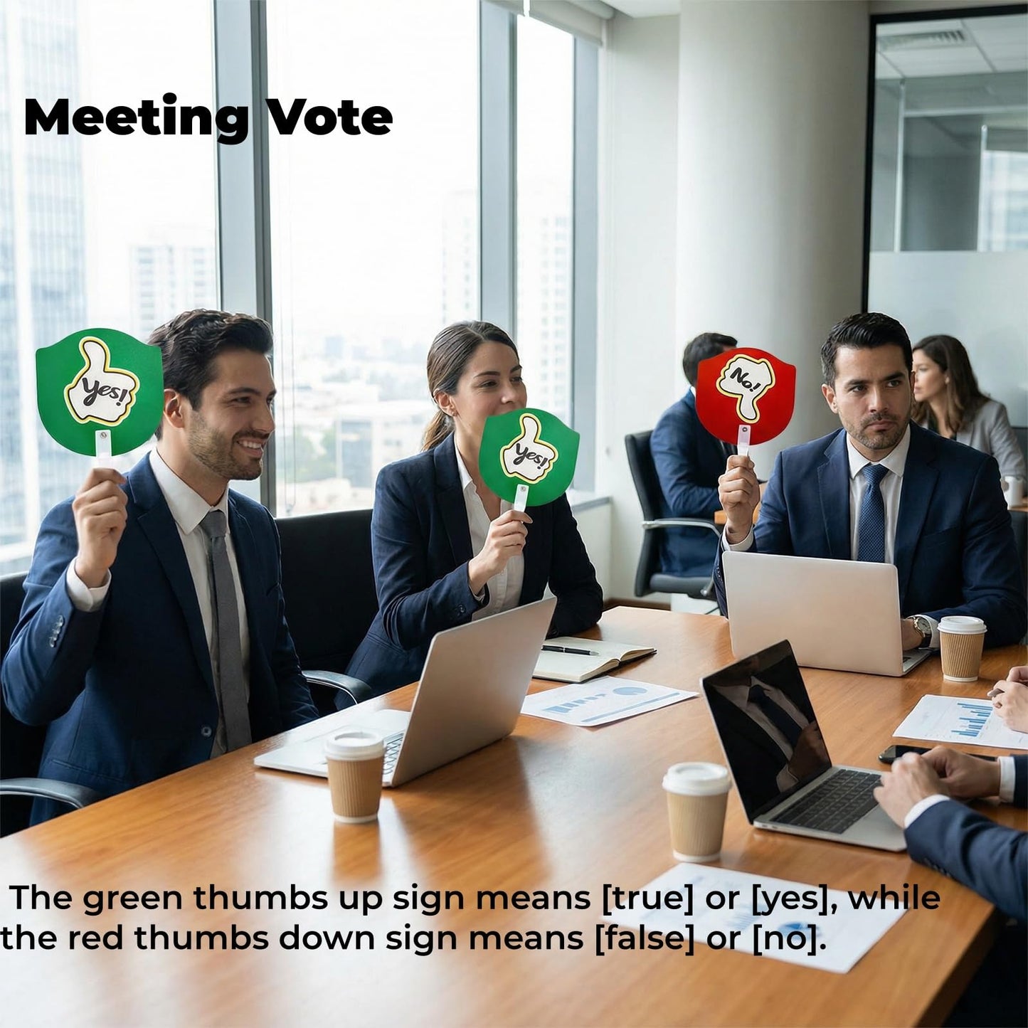 Tlence 50 Pack Thumbs up Thumbs Down Paddles, Handy Yes or No Classroom Voting Signs, Plastic Double-sided Red and Green Paddle for Student Response Classroom Interaction