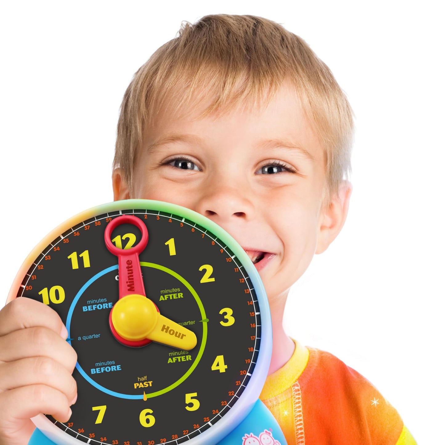 BEST LEARNING Talking Learning Clock for Kids - Telling Time Teaching Clock with Movable Hands, Quiz & Music Sleep Mode - Toddler Preschool Toy Ages 3 4 5 6 Boy Girl Birthday Gift