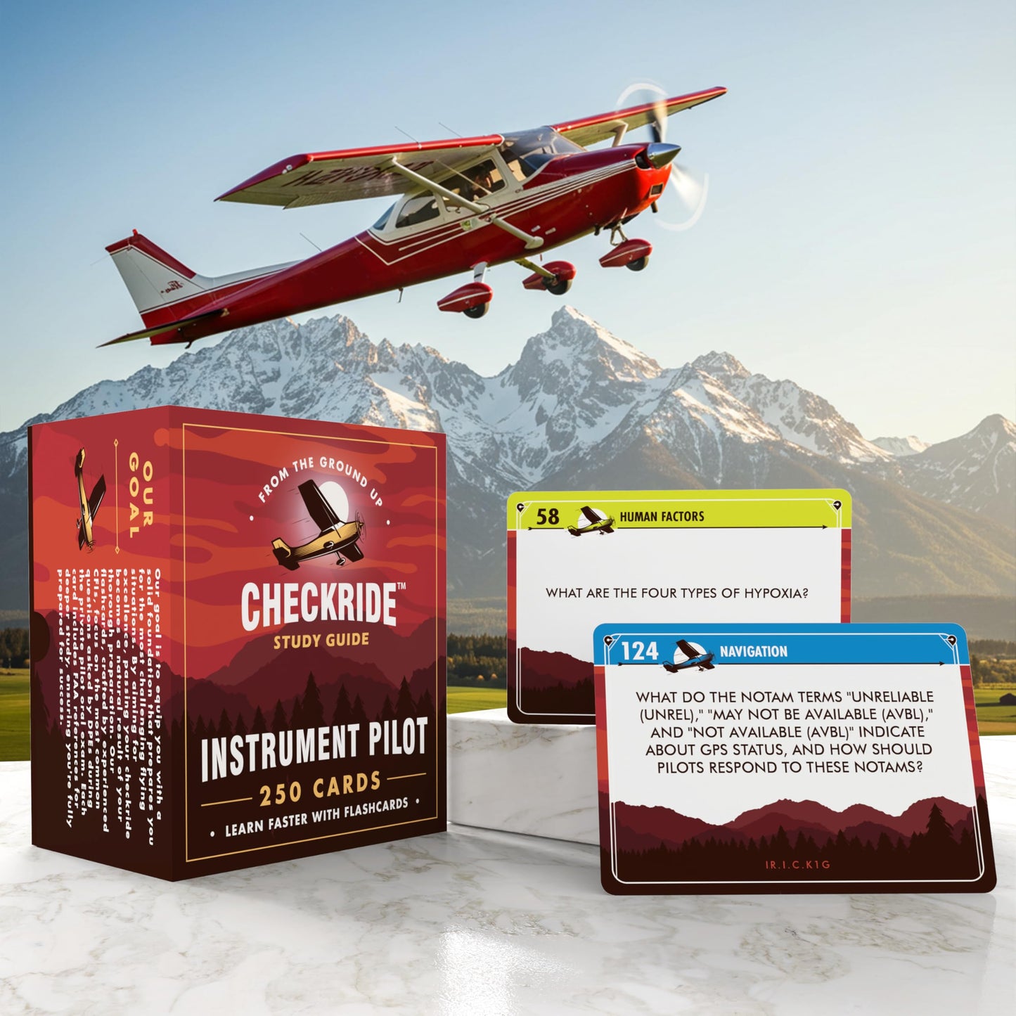 Instrument Pilot IFR Oral Exam Flashcards by Checkride Study Guide - 250+ Flashcards Covering All Topics Developed by CFIIs - Instrument Pilot Oral Exam Guide