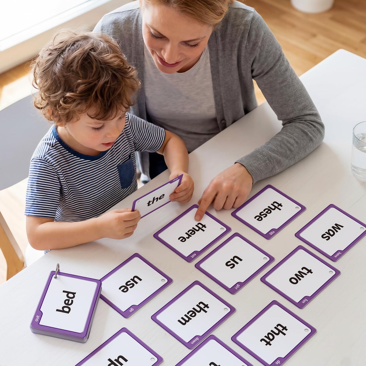 Torlam Sight Words Flash Cards for Kids Pre-Kindergarten,Learn to Read Digraphs CVC Blends Long Vowel Sounds Spelling Reading Phonics Games for 2-4 Years, Site Words Classroom Homeschool