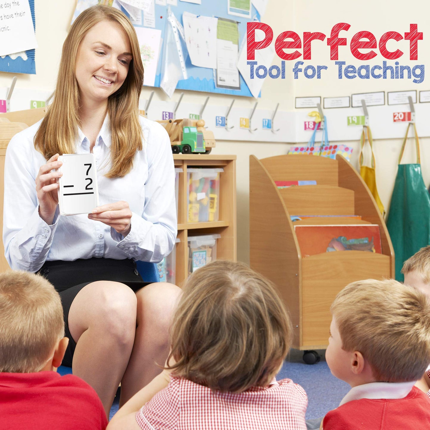 Star Right Subtraction Flashcards with 2 Metal Binder Rings - 169 Self Checking Flashcards - for Ages 6 and Up