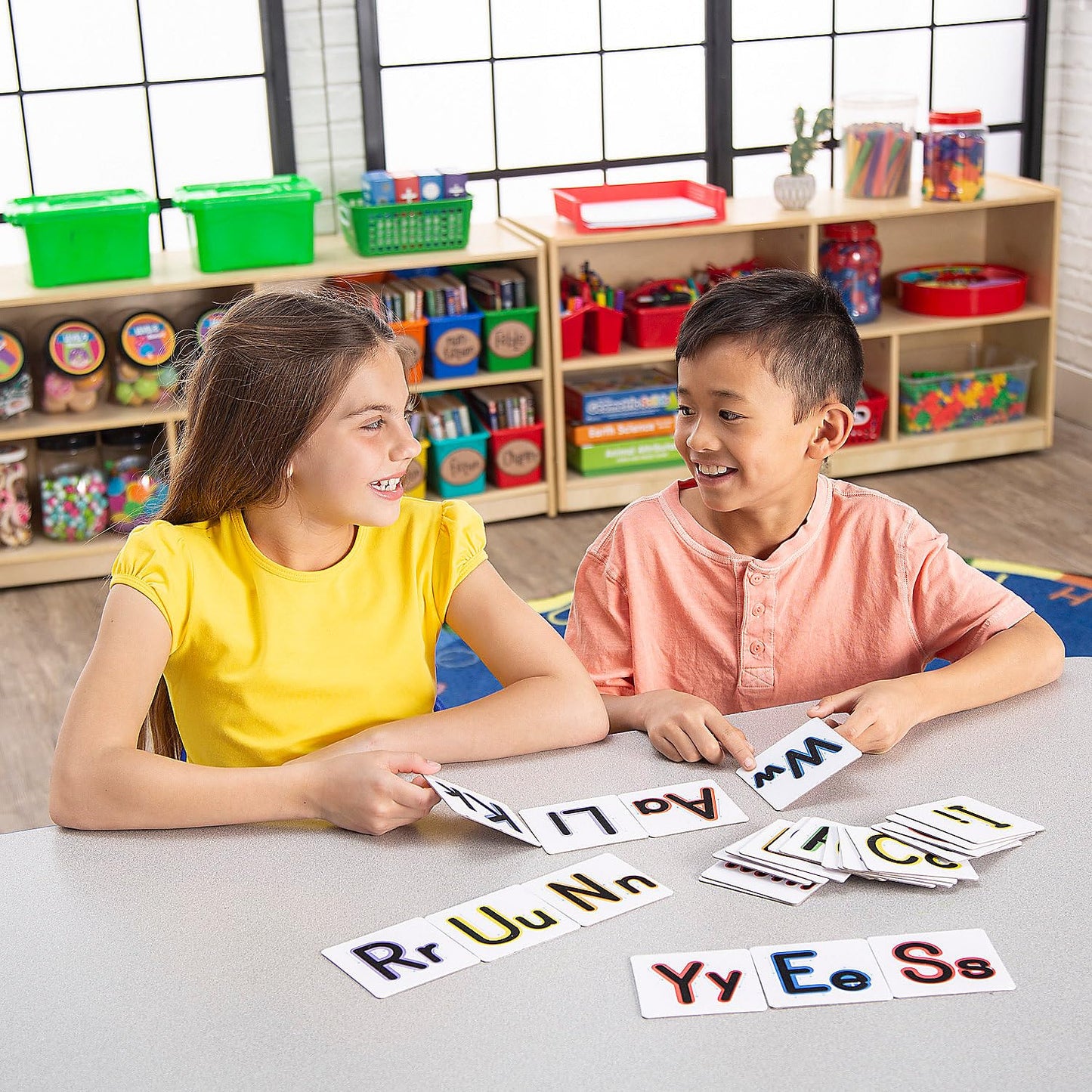 Fun Express Phonics Flash Cards Alphabet Learning Set - 26 Textured ABC Letter Cards for Preschool & Kindergarten | Educational Montessori Tactile Letters for Homeschool Essentials & Classroom