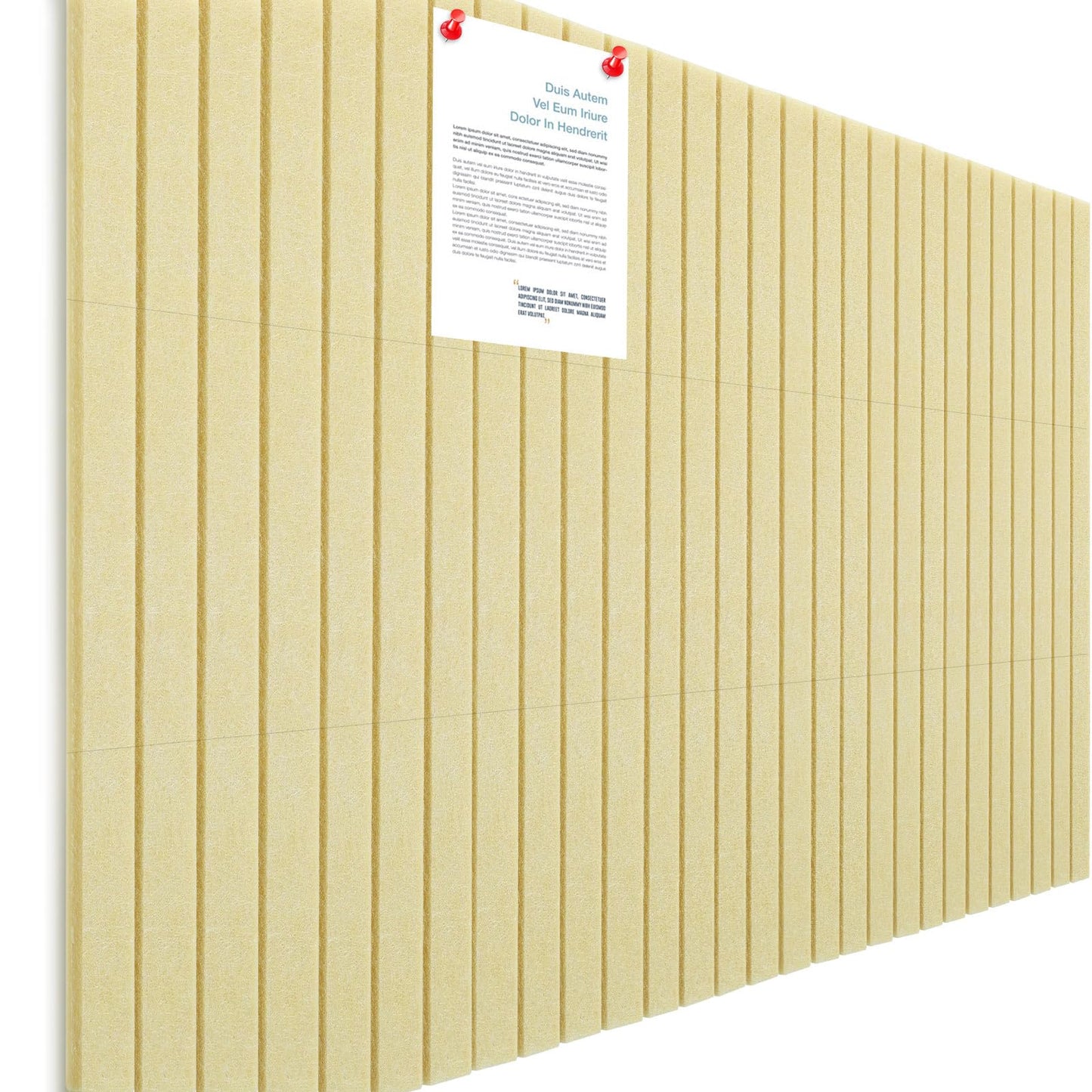 Honoson 12 Pack 48"x 36" Large Cork Board Alternative Felt Bulletin Board Wall Tiles with Safe Square Adhesive Roll Cork Tiles for Walls Home Office Classroom Back to School Pin Panels(Light Yellow)