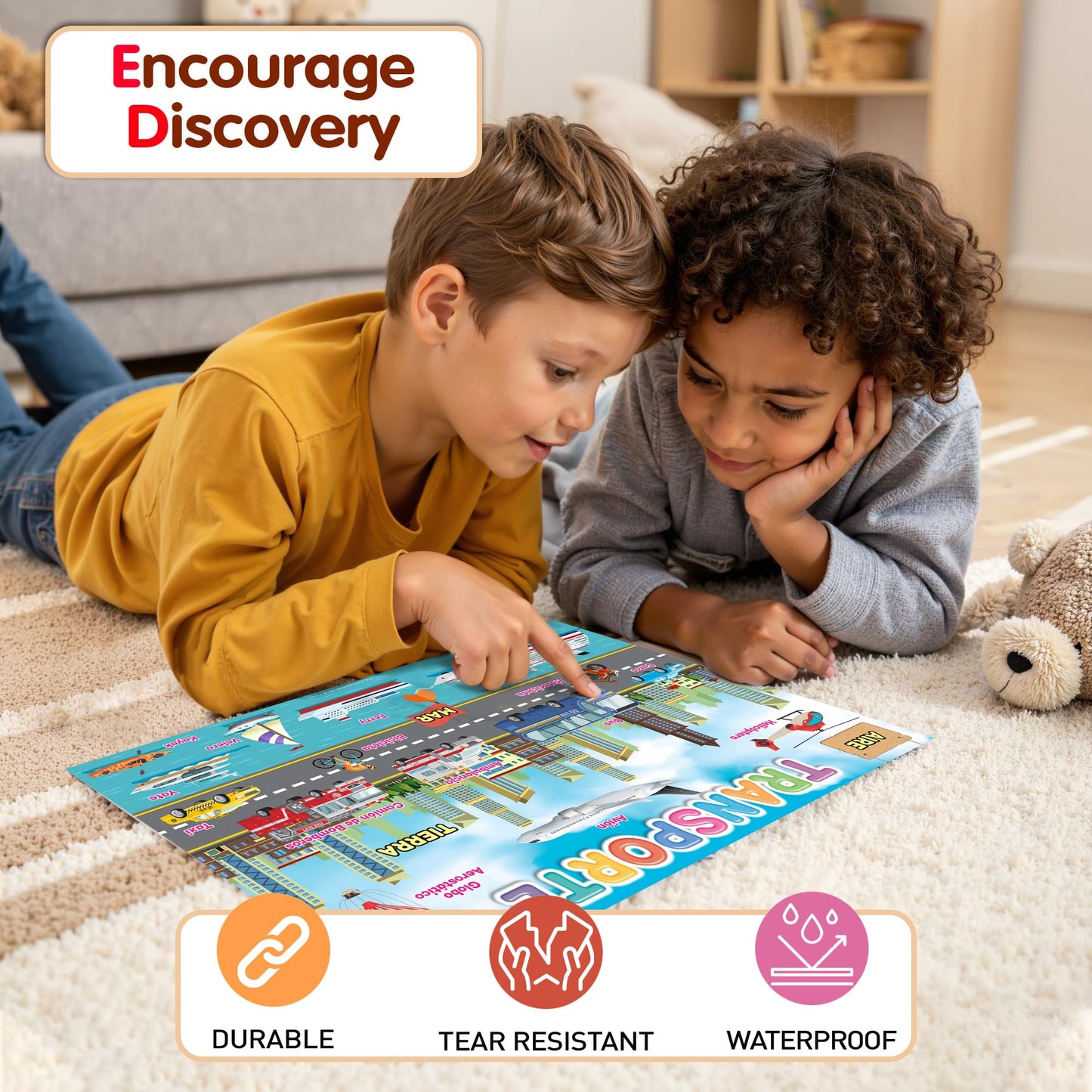 DeeDee's Workshop 16 Spanish Classroom Posters vol. 2, Spanish Learning for Kids, Spanish Classroom Decorations
