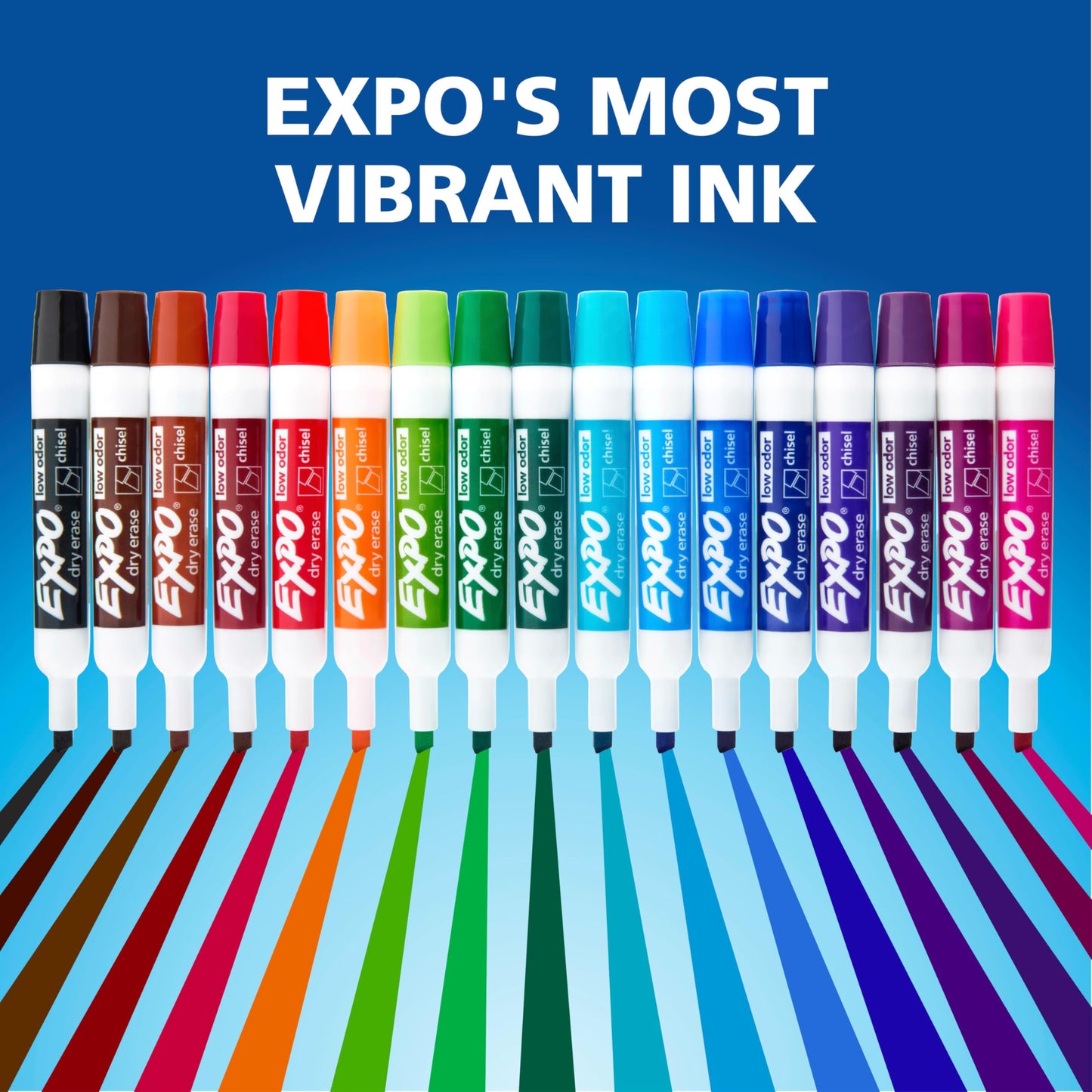 EXPO Dry Erase Markers, Low Odor Ink, Chisel Tip, 40 Count - Whiteboard, Calendar, Organization, Essential Supplies for Office, School, Classroom, Teachers