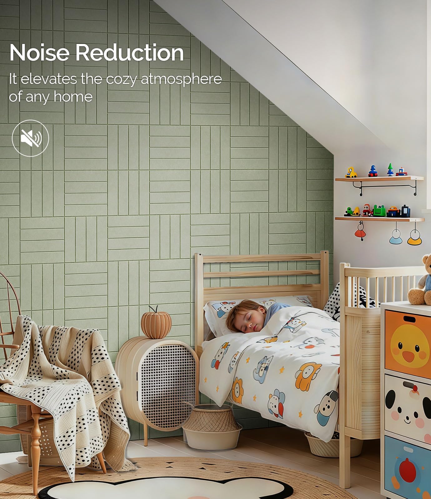 Bounmer Large Cork Board Alternative 48“ x 36”, 12-Pack Felt Bulletin Board Tiles with 60 Safe Removable Adhesive Tabs & 30 Pushpins, Cork Boards for Office Walls Decor (Sage)