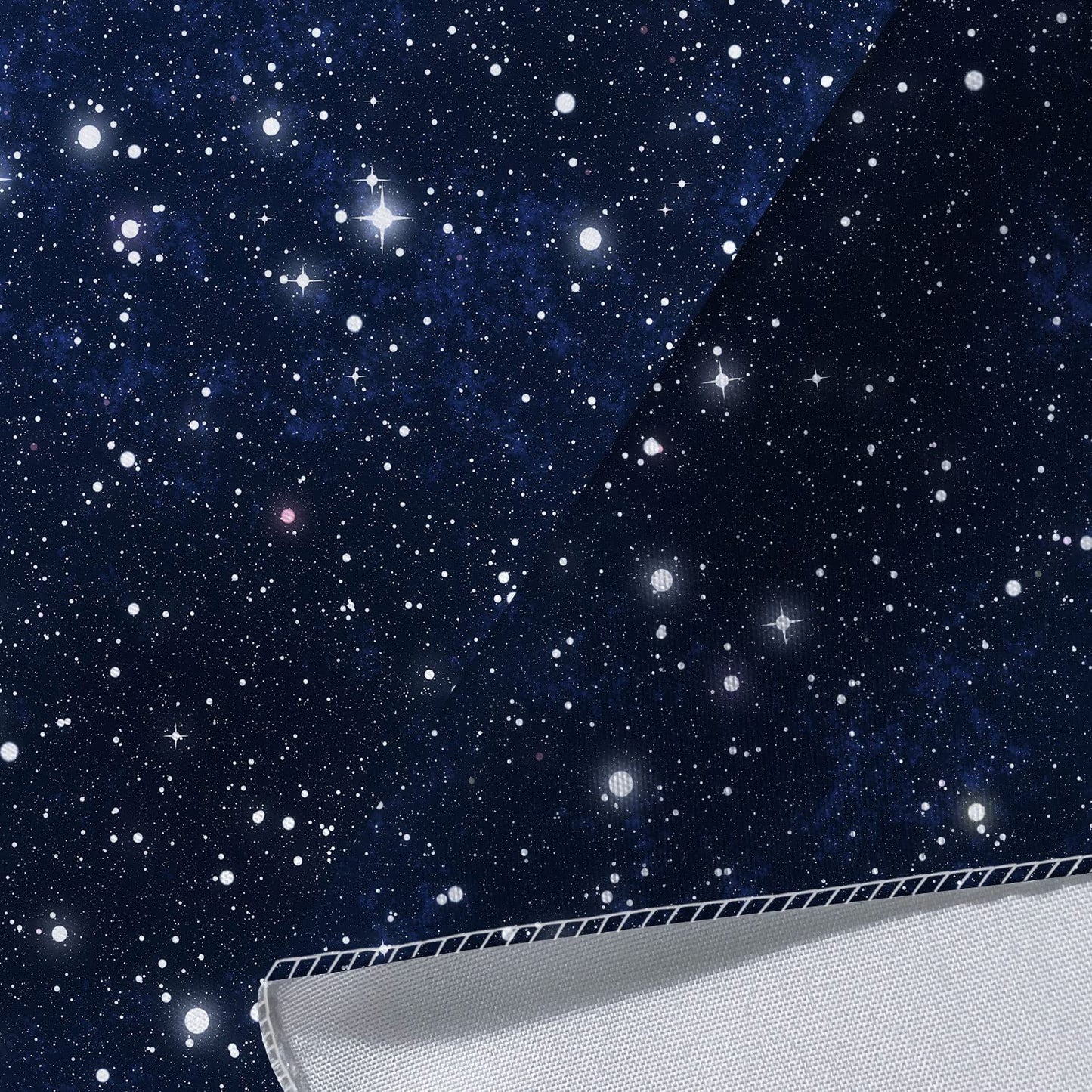 GOAOK Outer Space Galaxy Tapestry, Dark Blue Starry Night Sky Stars Moon Ceiling Tapestries, 60"X40"Inch Fantasy Cosmic Universe Celestial Small Tapestry Wall Hanging for Bedroom Room Dorm